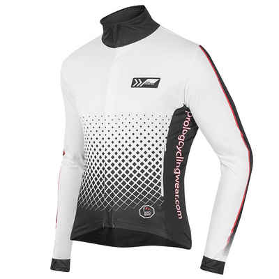 prolog cycling wear Funktionsjacke Fahrradjacke Herren "White Jacket Winter" mit Reflex-Elementen