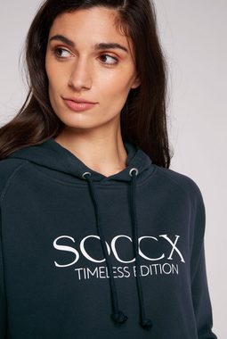 SOCCX Kapuzensweatshirt mit Seitenschlitze