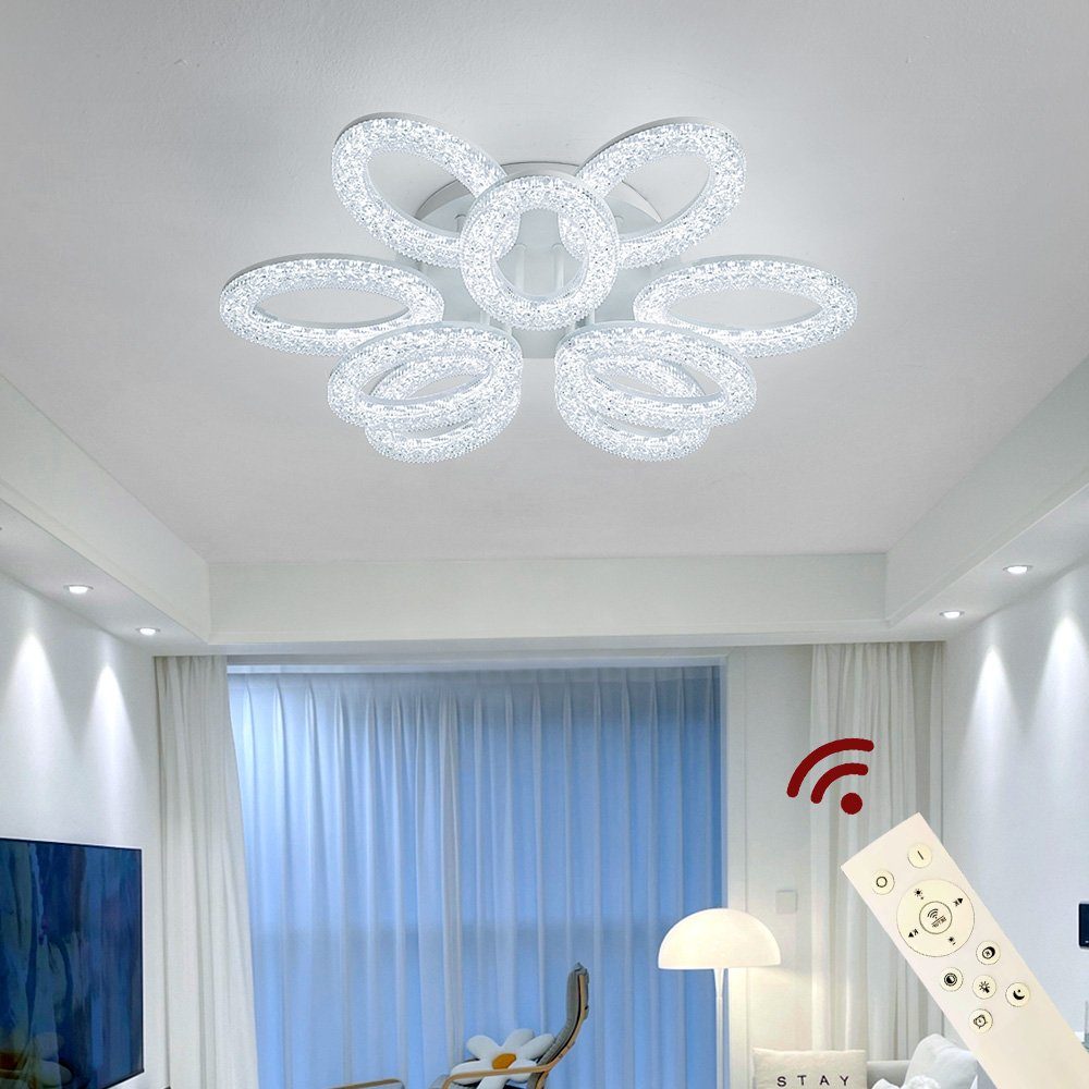 Euroton LED Deckenleuchte LED Deckenlampe Fernbedienung Lichtfarbe/Helligke günstig online kaufen