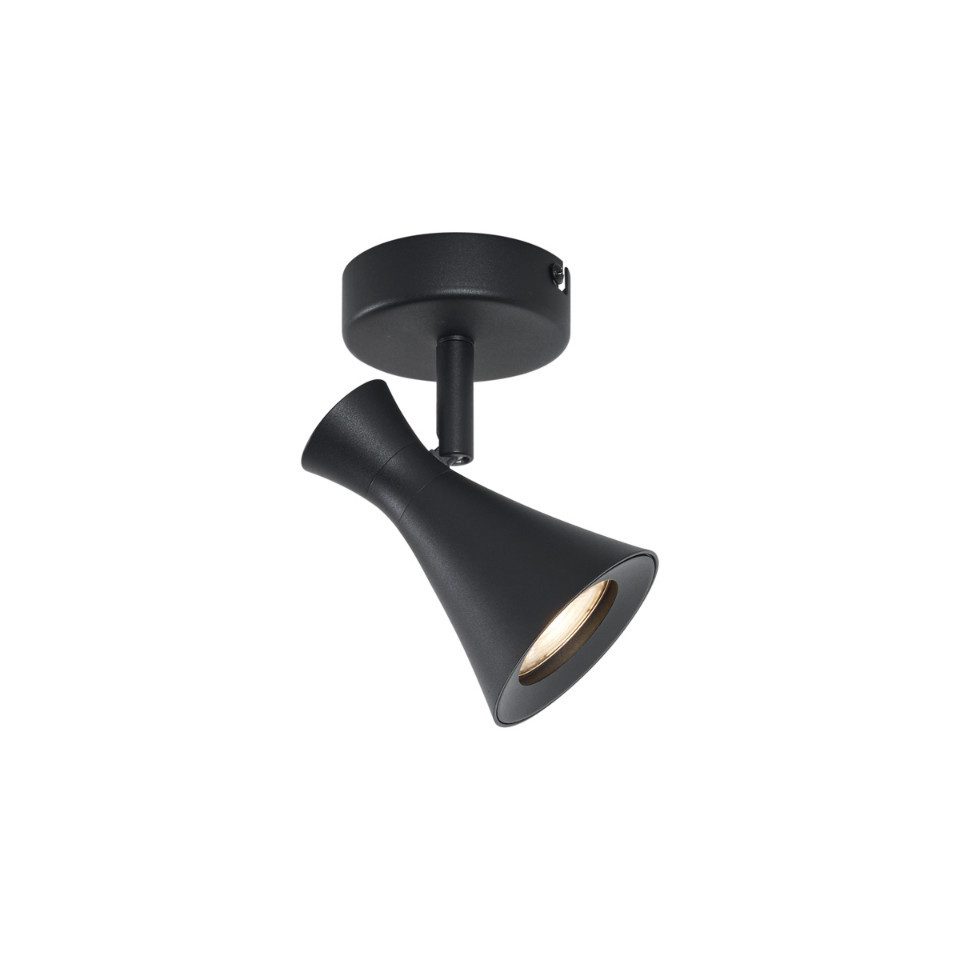 Qazqa LED Aufbaustrahler Triangle, ohne Leuchtmittel, Warmweiß, QAZQA Aufbau­spot, gu10, Schwarz, Metall, Modern