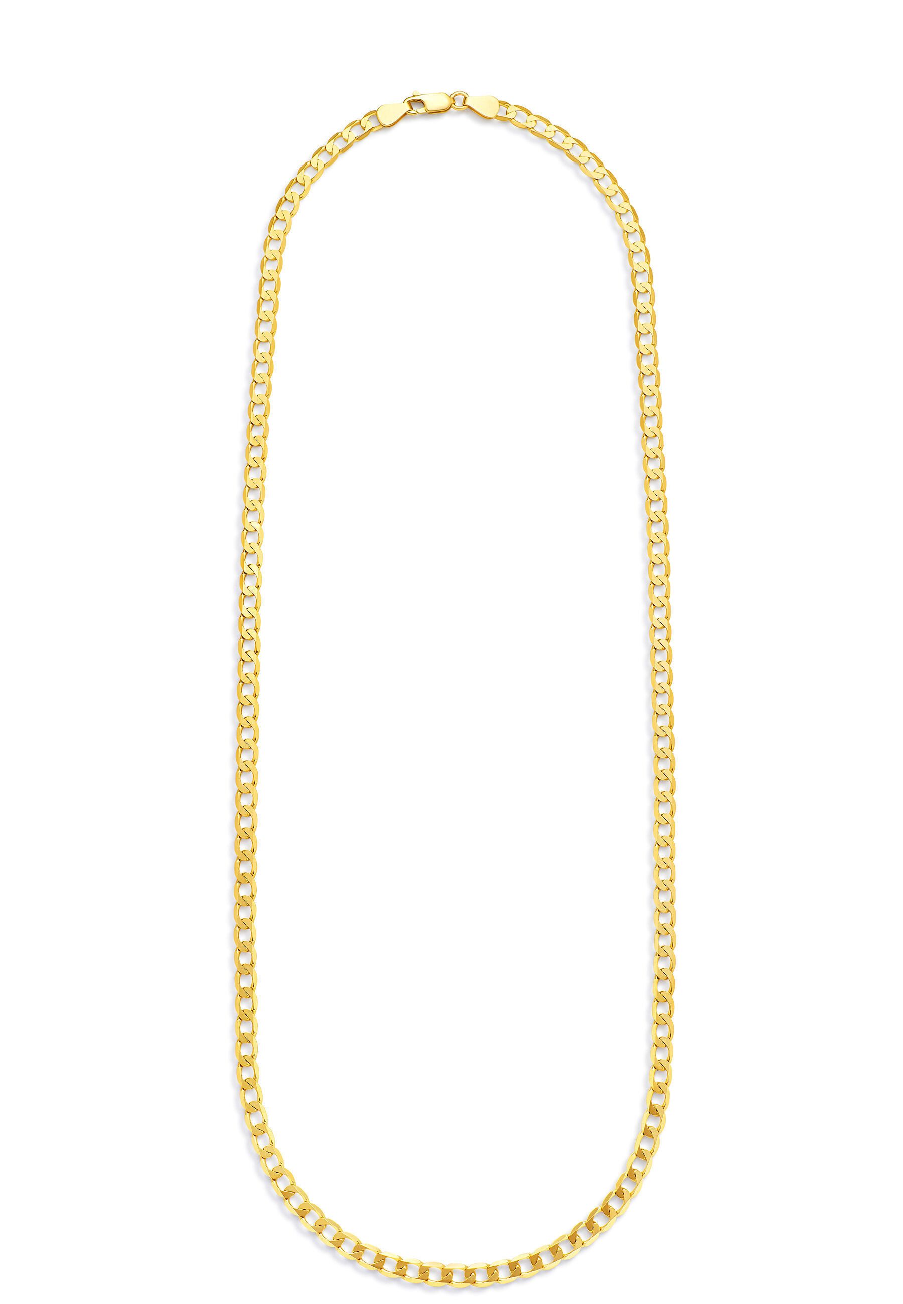 ENGELSINN Gliederkette Goldkette 14 Karat 585 Echtgold Gold Stil Panzerkett günstig online kaufen