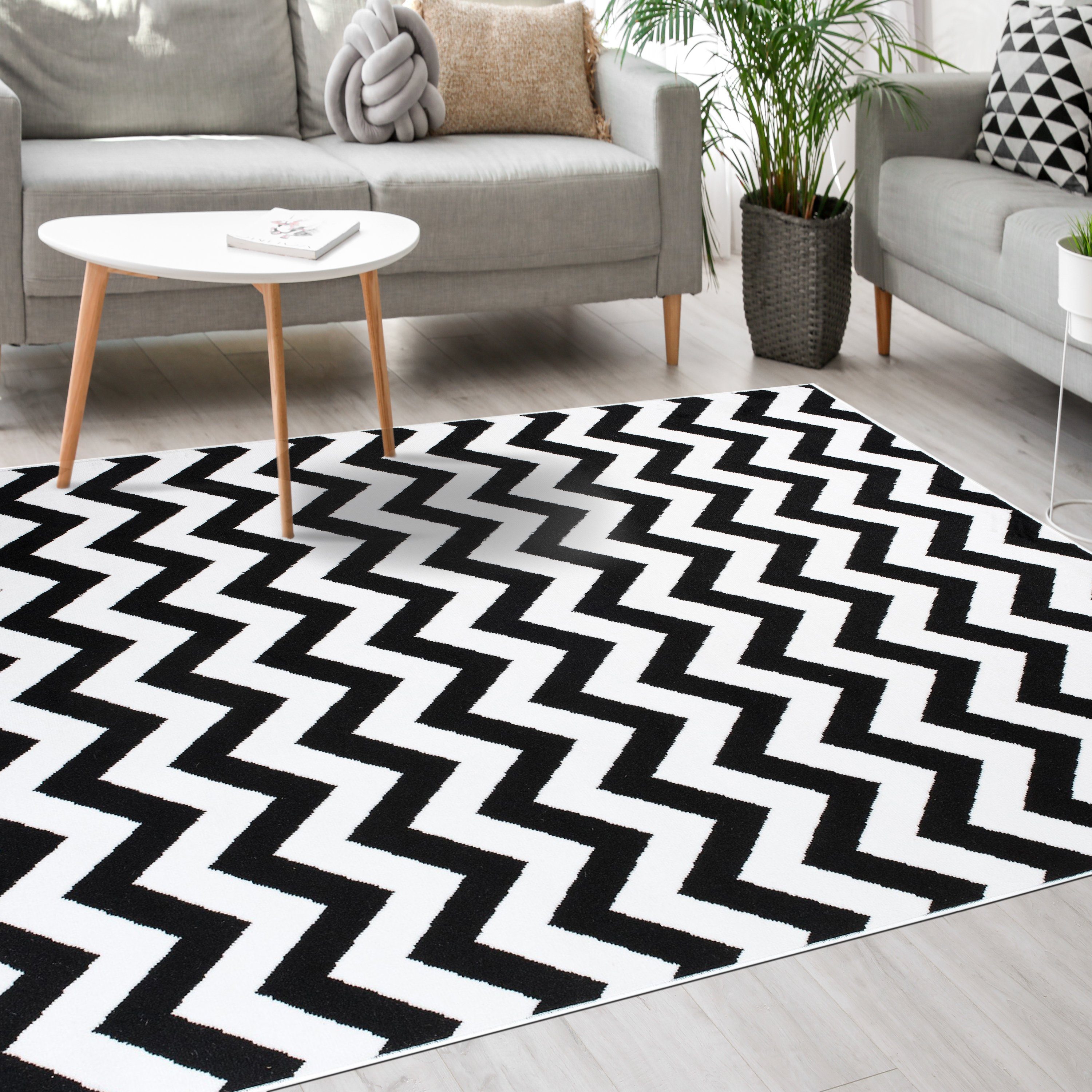 Mazovia Designteppich Modern Teppich Kurzflor Wohnzimmerteppich günstig online kaufen