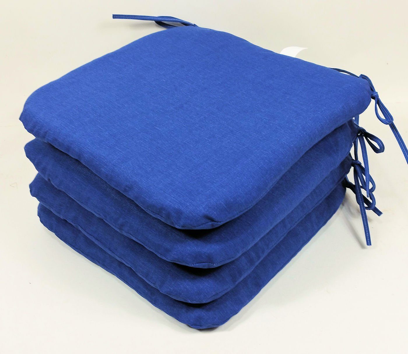 Rattani Stuhlkissen Sitzkissen Stuhlkissen Billy 40 x 40 cm dunkel blau, Set 4