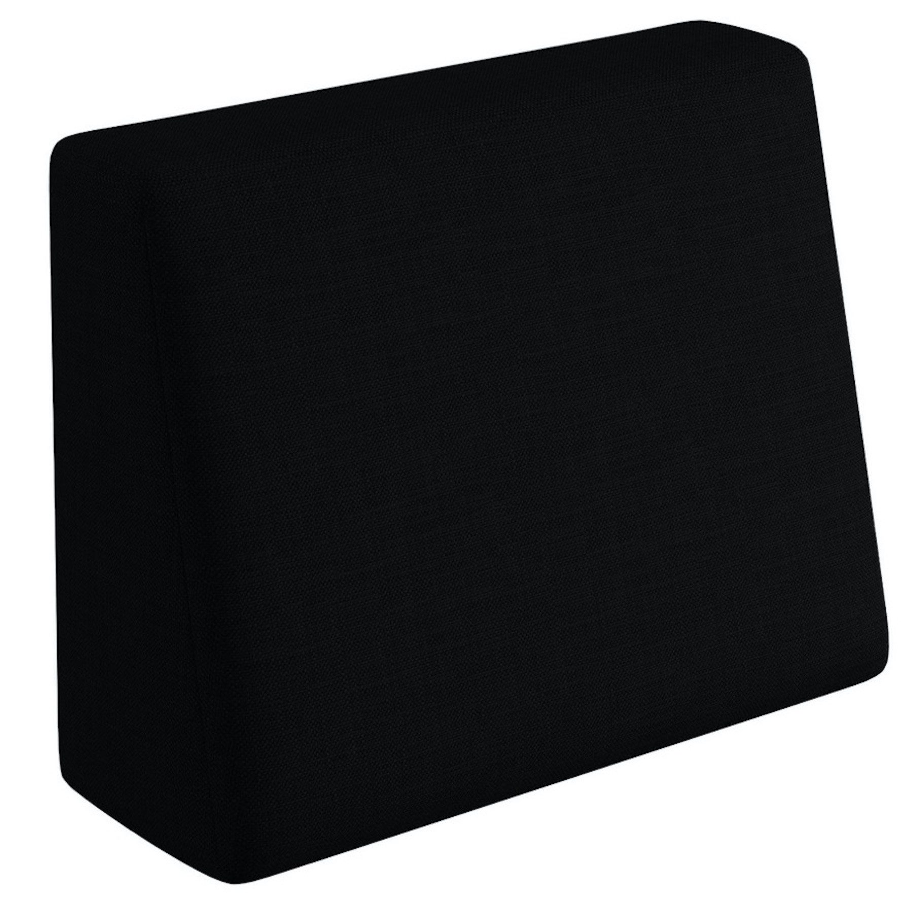 sunnypillow Rückenkissen Palettenkissen mit abnehmbarem Bezug Seitenkissen 60x40x20/10cm, Schwarz