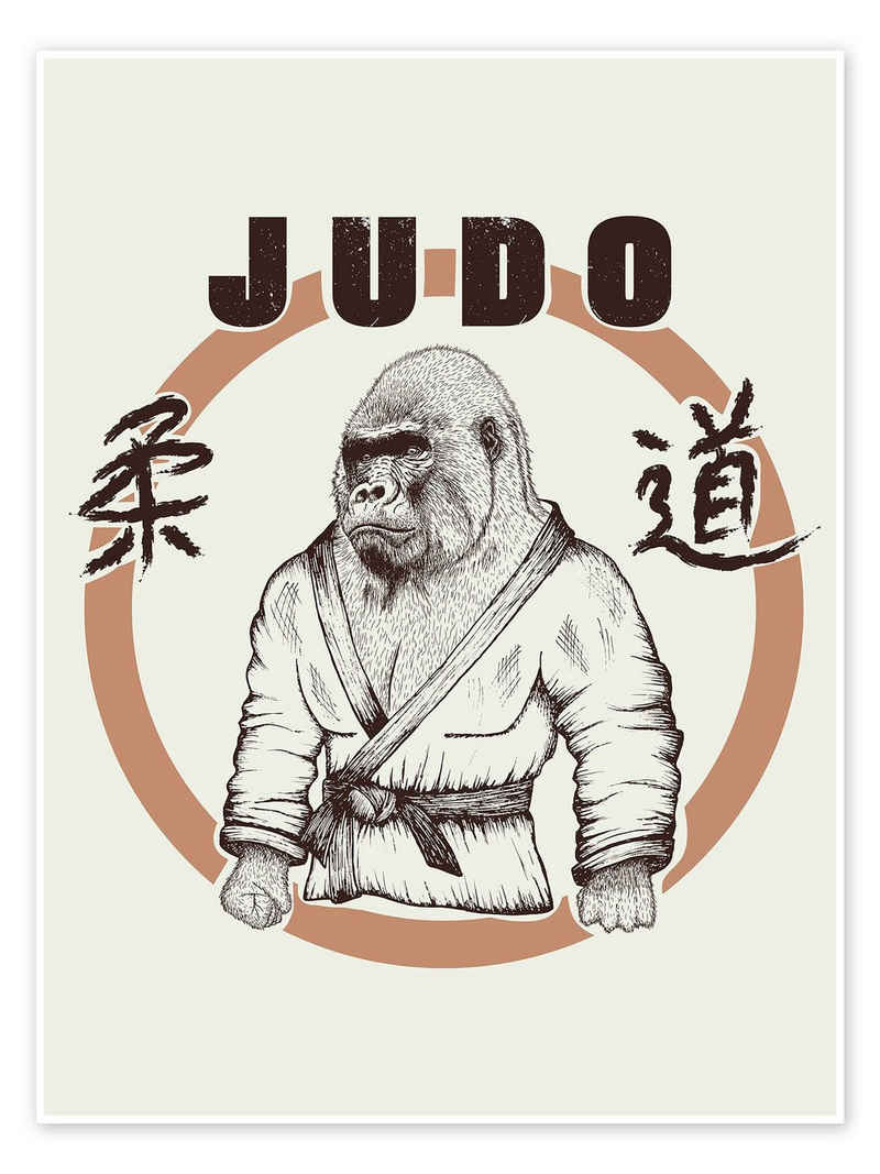Posterlounge Poster Editors Choice, Judo Art, Malerei