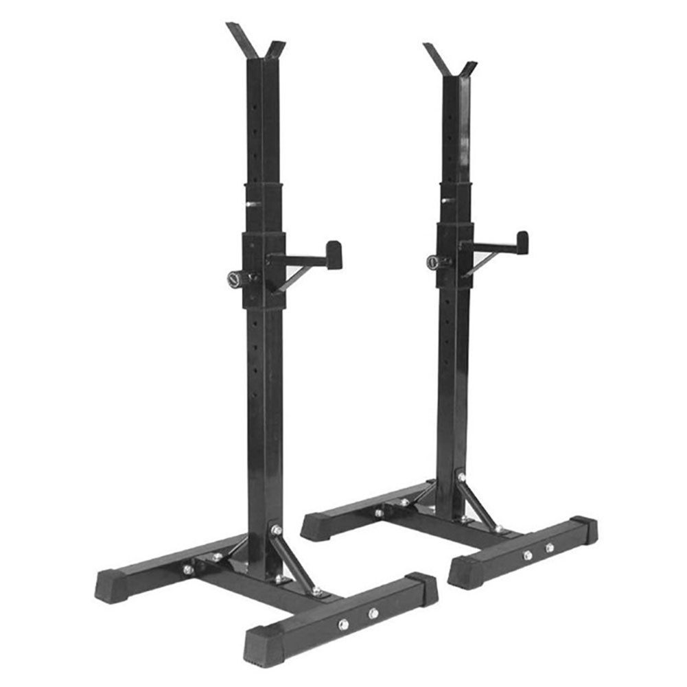 JEOBEST Squat Rack Hantelständer Verstellbare (106-160cm) Langhantelständer, 2 Einzelnen Ständern, Kniebeugeständer, Langhantelablage bis150kg