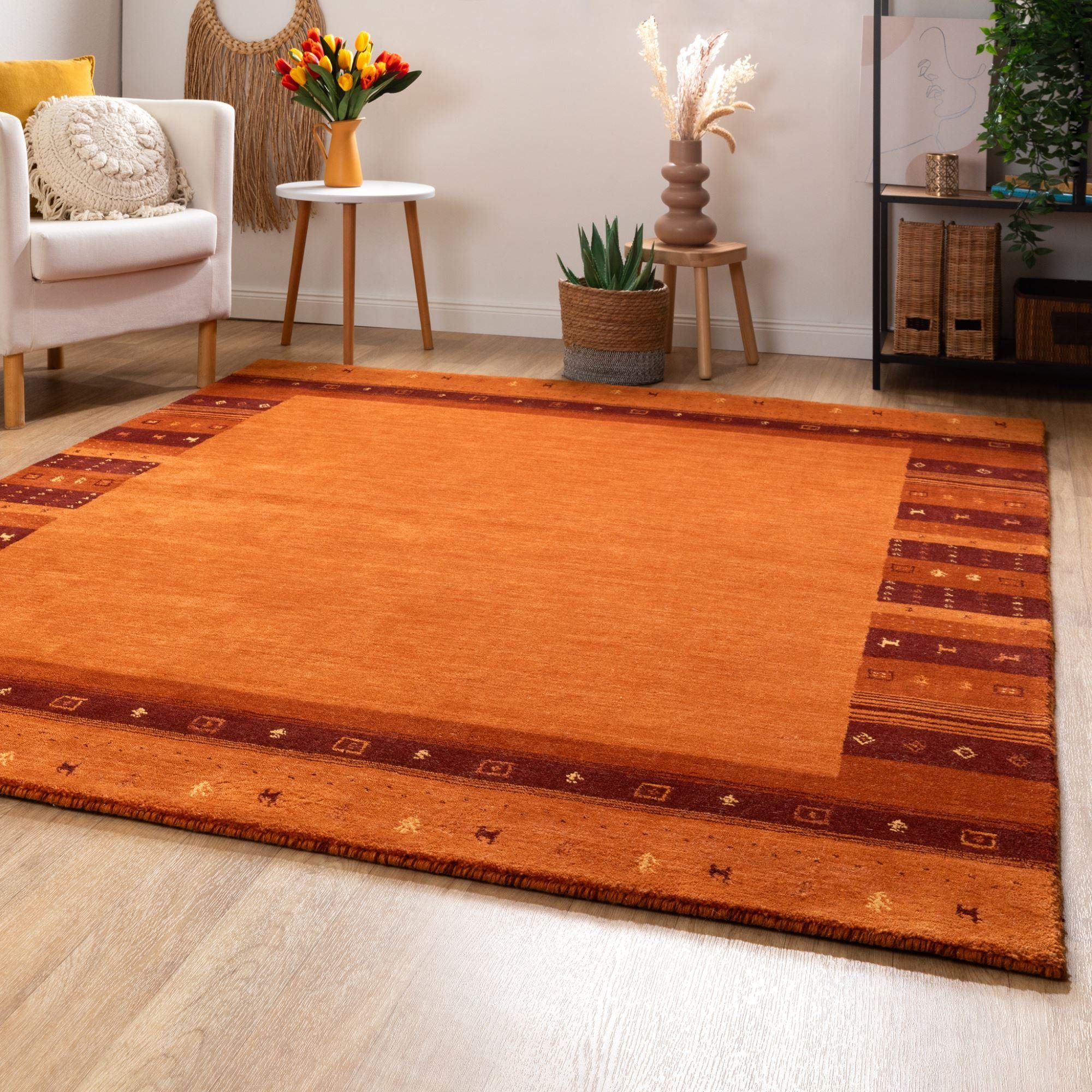 Steffensmeier Wollteppich Zagros, Rechteckig, Gabbeh Teppich, handgeknüpft günstig online kaufen