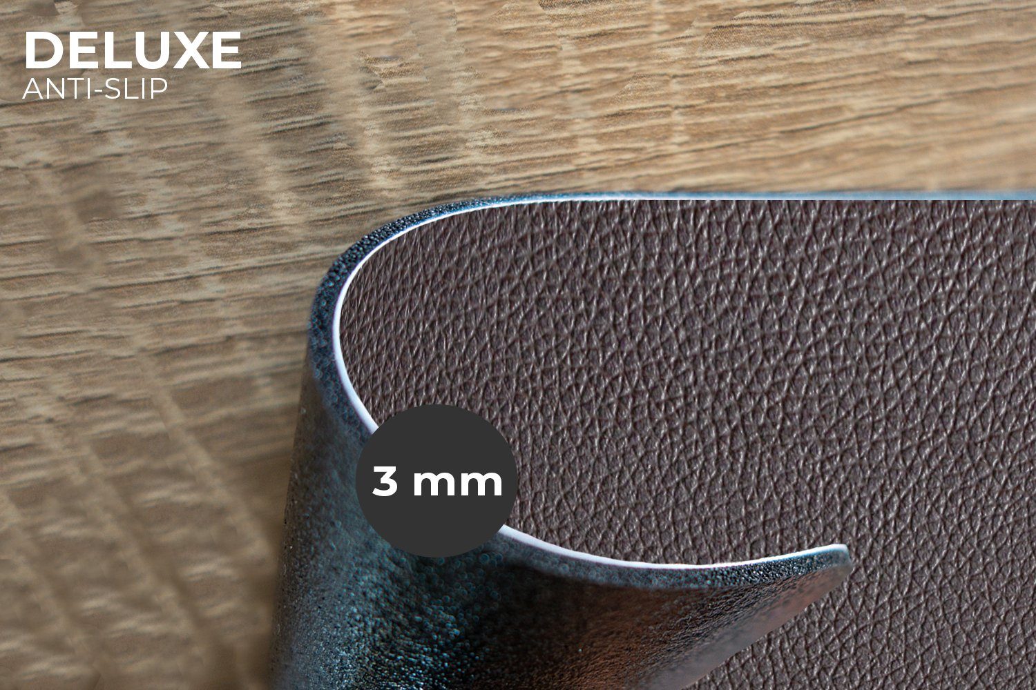 MuchoWow Platzset Leder - Lederoptik/print - Schwarz - Hell, (6-St), Platzs günstig online kaufen