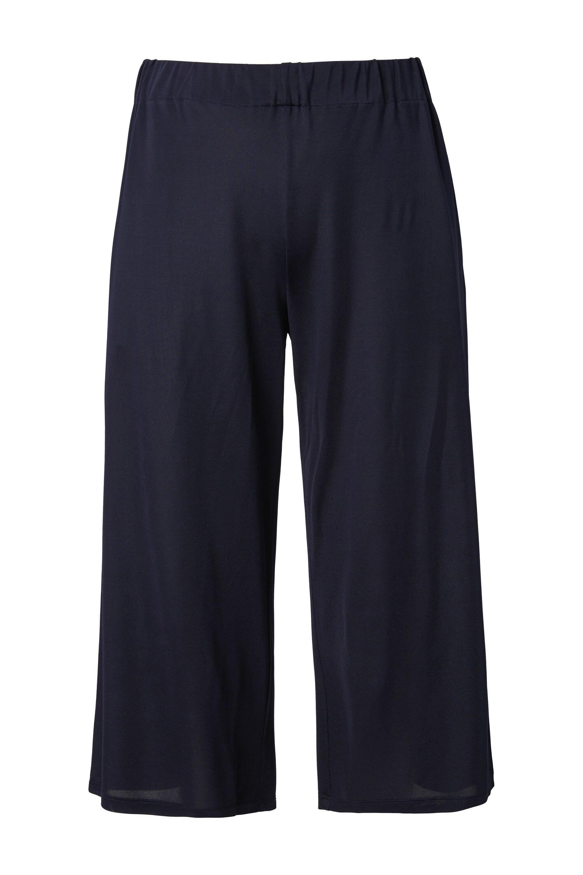 Ulla Popken Culotte Slinky-Culotte wadenlang weites Bein Elastikbund günstig online kaufen