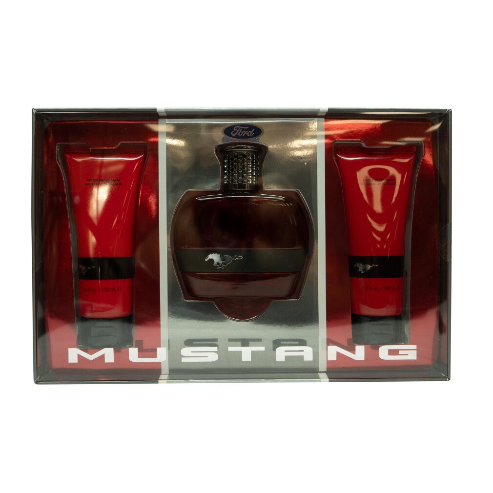 MUSTANG Eau de Toilette Red Gift Set EDT + Aftershave Balm + Body Wash