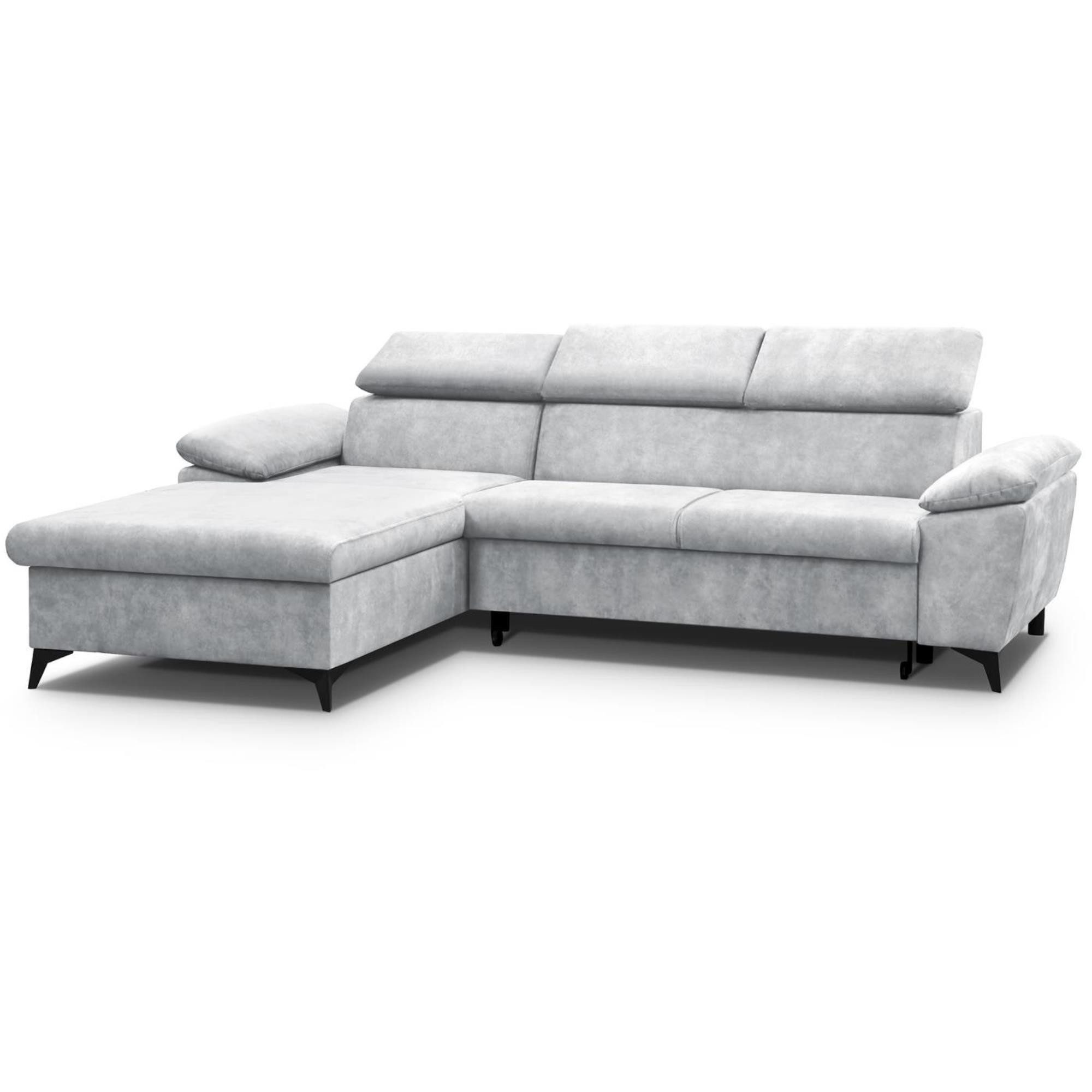 Beautysofa Polsterecke mit verstellbaren Kopfstützen Colin, mit Schlaffunkt günstig online kaufen