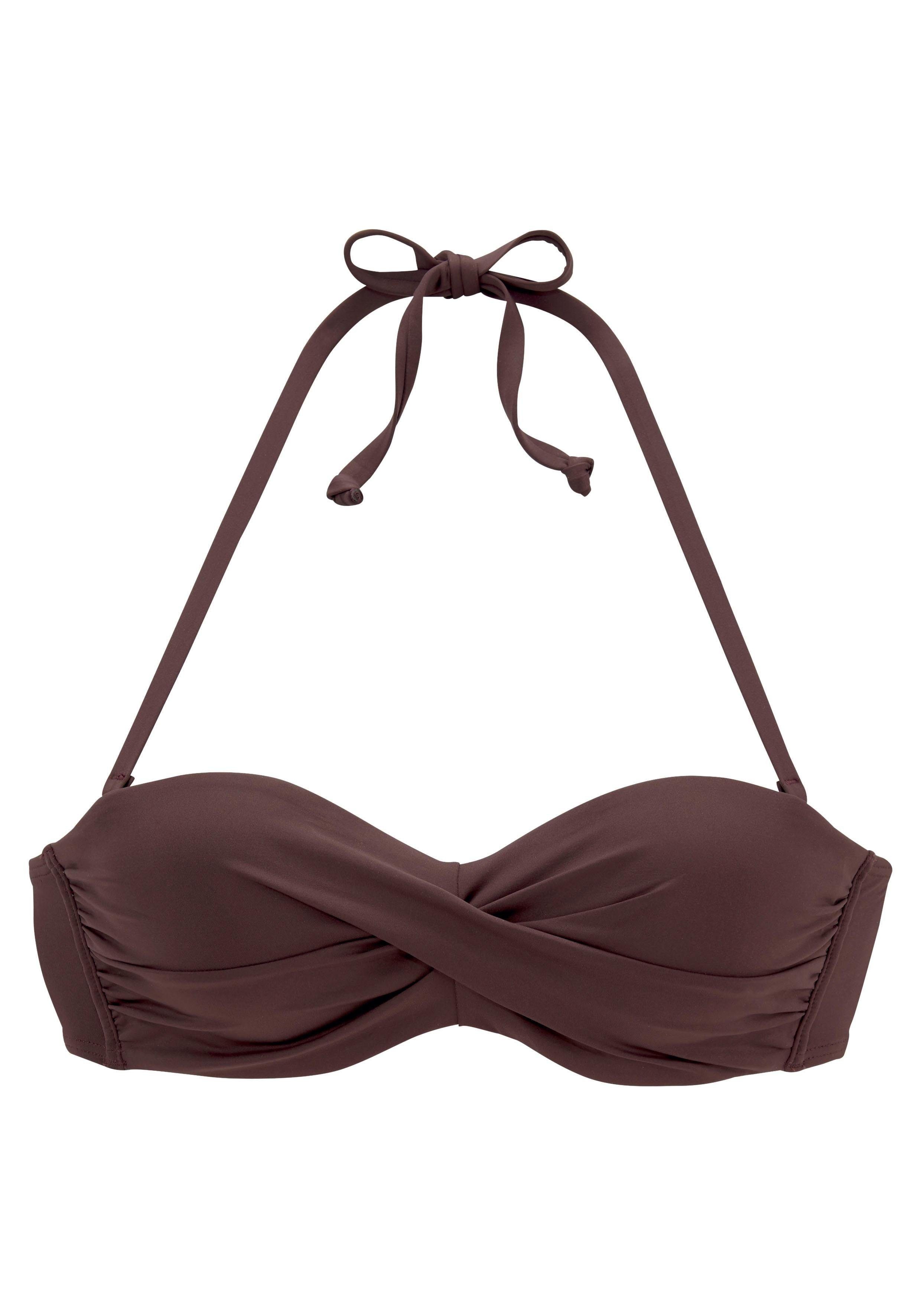 s.Oliver Bügel-Bandeau-Bikini-Top Rome, in Wickeloptik günstig online kaufen