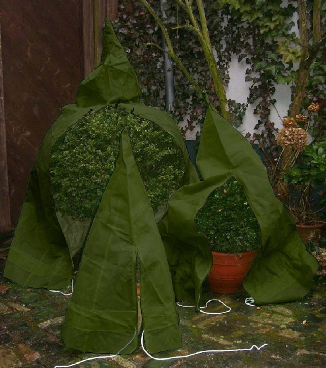 Dittmann Winterschutzvlies Premium Frostschutzhülle, Doppelreißverschluss, patentierte Pyramidenform