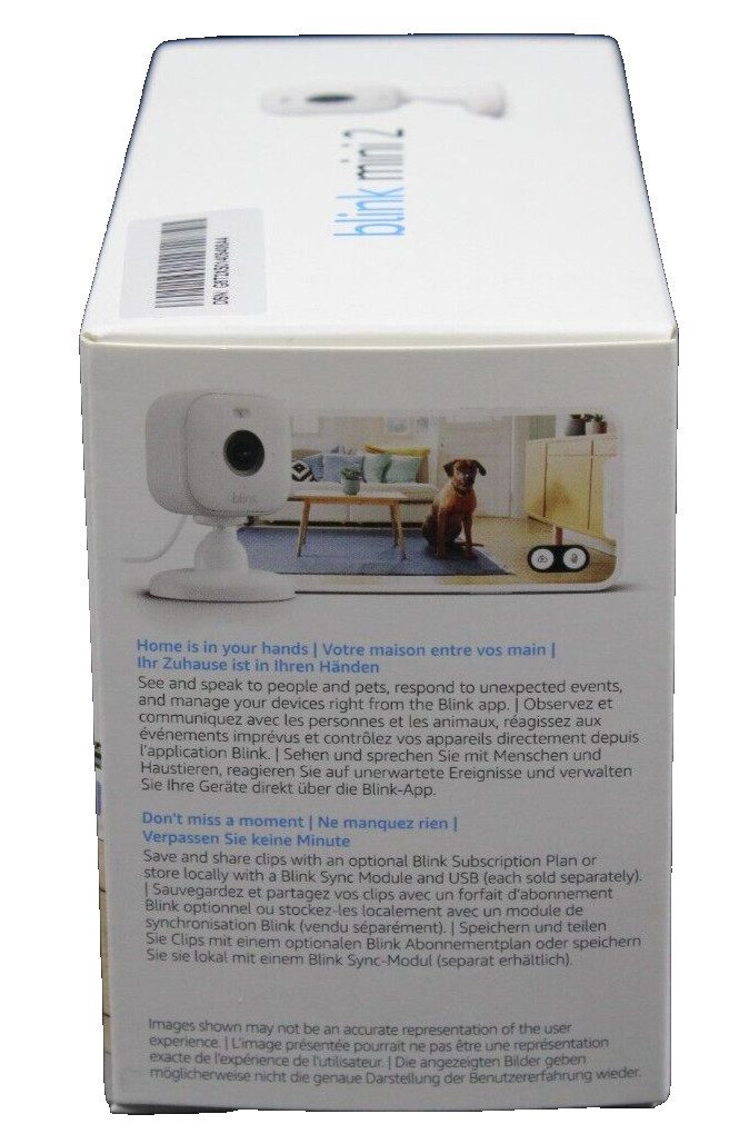 blink Überwachungskamera Mini 2 Sicherheitskamera smart (Innenbereich, Außenbereich (mit optionalem Netzteil für Außenbereiche), Set, Integriertes Spotlight, HD-Video, Zwei-Wege-Audio, Bewegungserfassung)