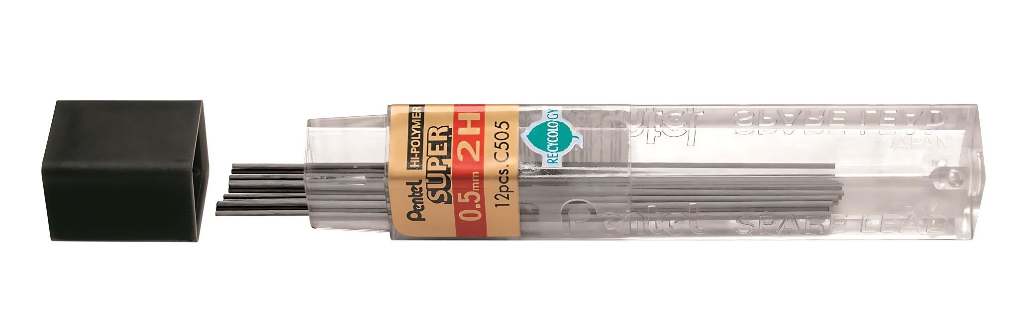 PENTEL Druckbleistift Pentel Feinmine Hi-Polymer 0,5mm/2H 12St
