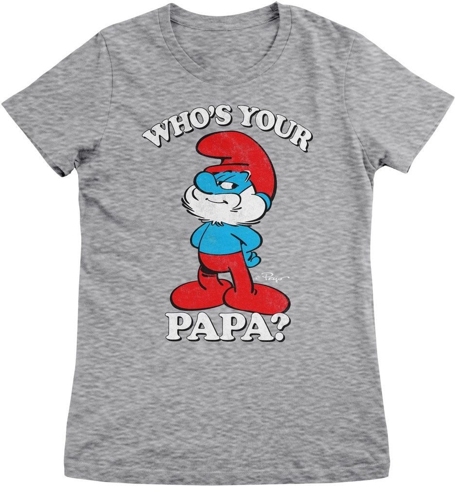 Die Schlümpfe T-Shirt Who's Your Papa? Girly Tee