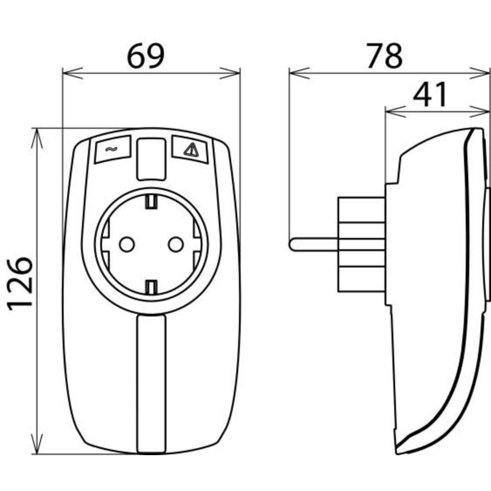 DEHN Steckdose Endgeräteschutz-Zwischenstecker 909230, Steckdosen
