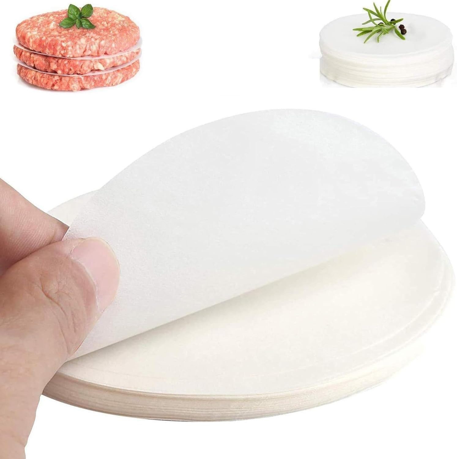 FELIXLEO Burgerpresse Burger Papier Blatt Backpapier 11cm Antihaft Trennpapier (1800 St)