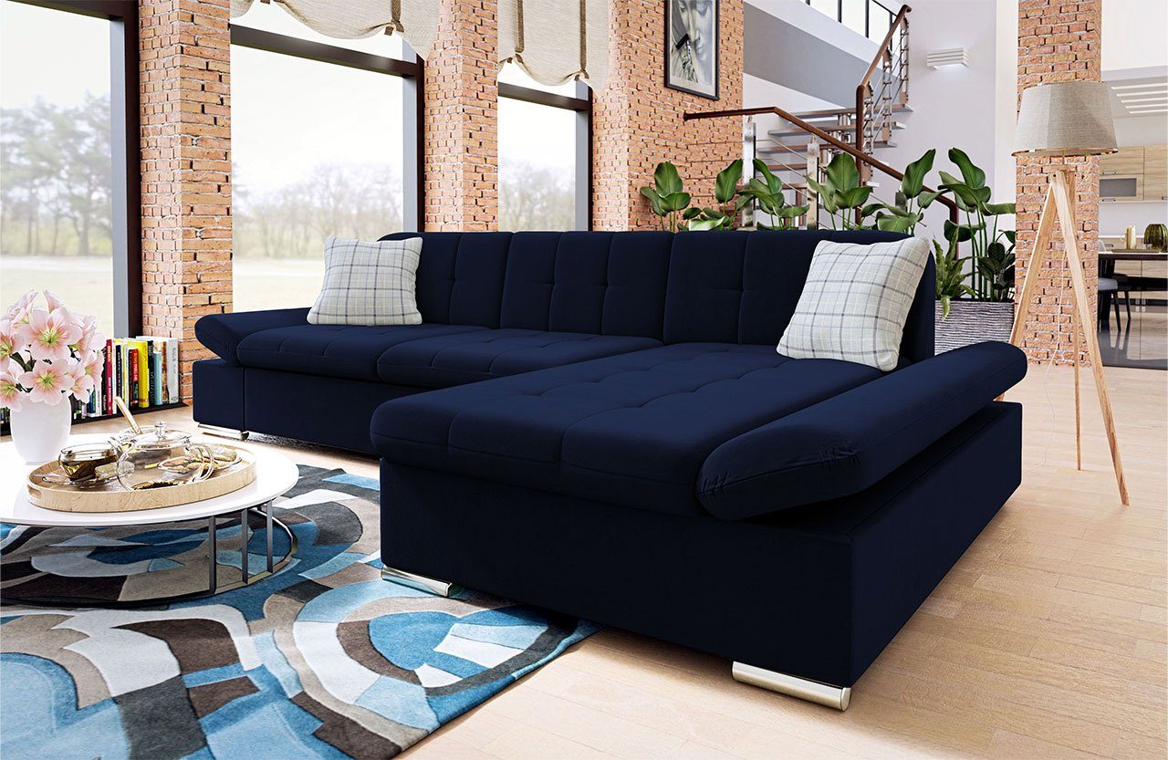 MIRJAN24 Ecksofa Montana Premium, mit Regulierbare Armlehnen Design Eckcouc günstig online kaufen