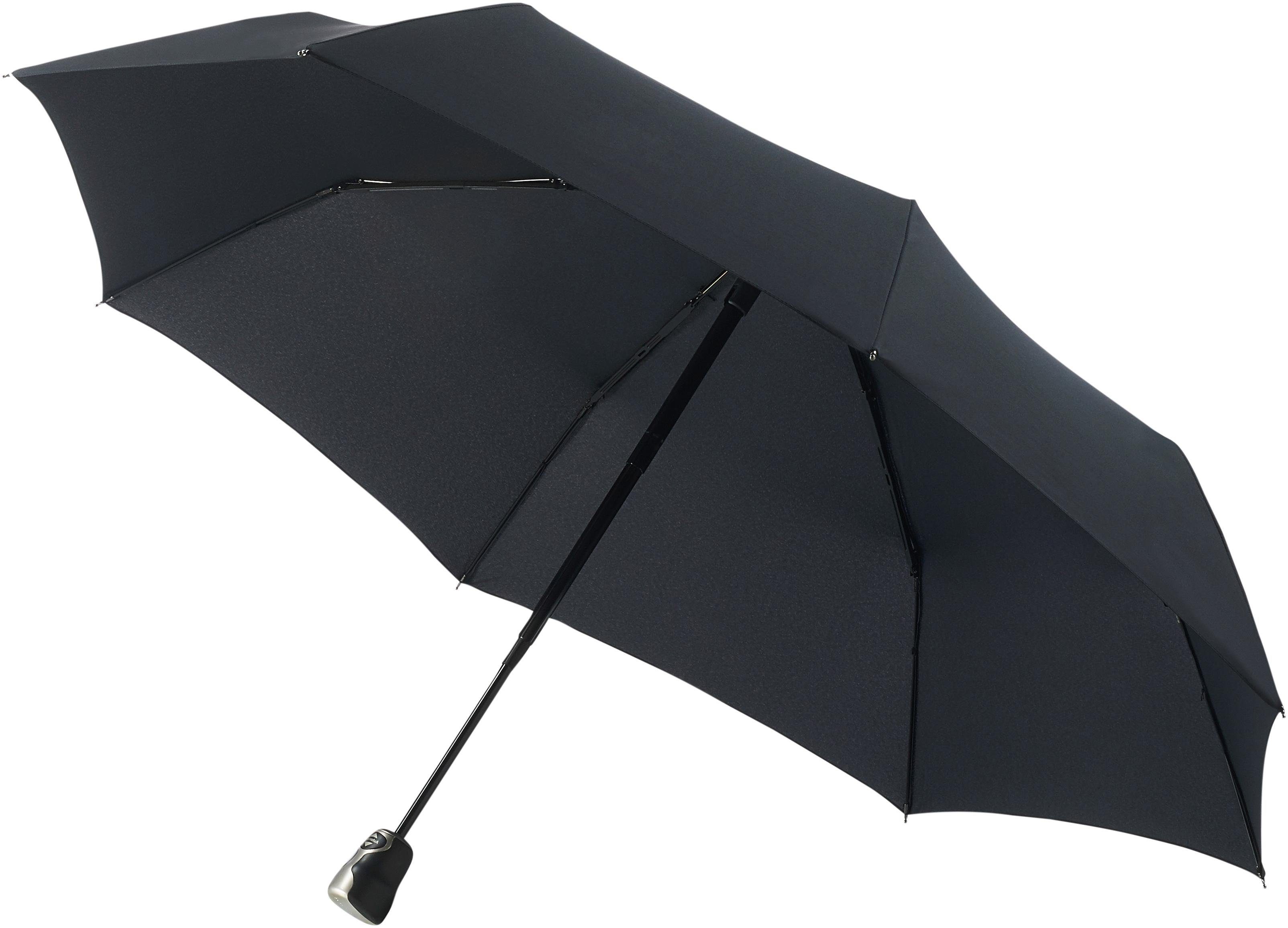 Schwarz Taschenregenschirm Uni schwarz Turismo, bugatti Gran
