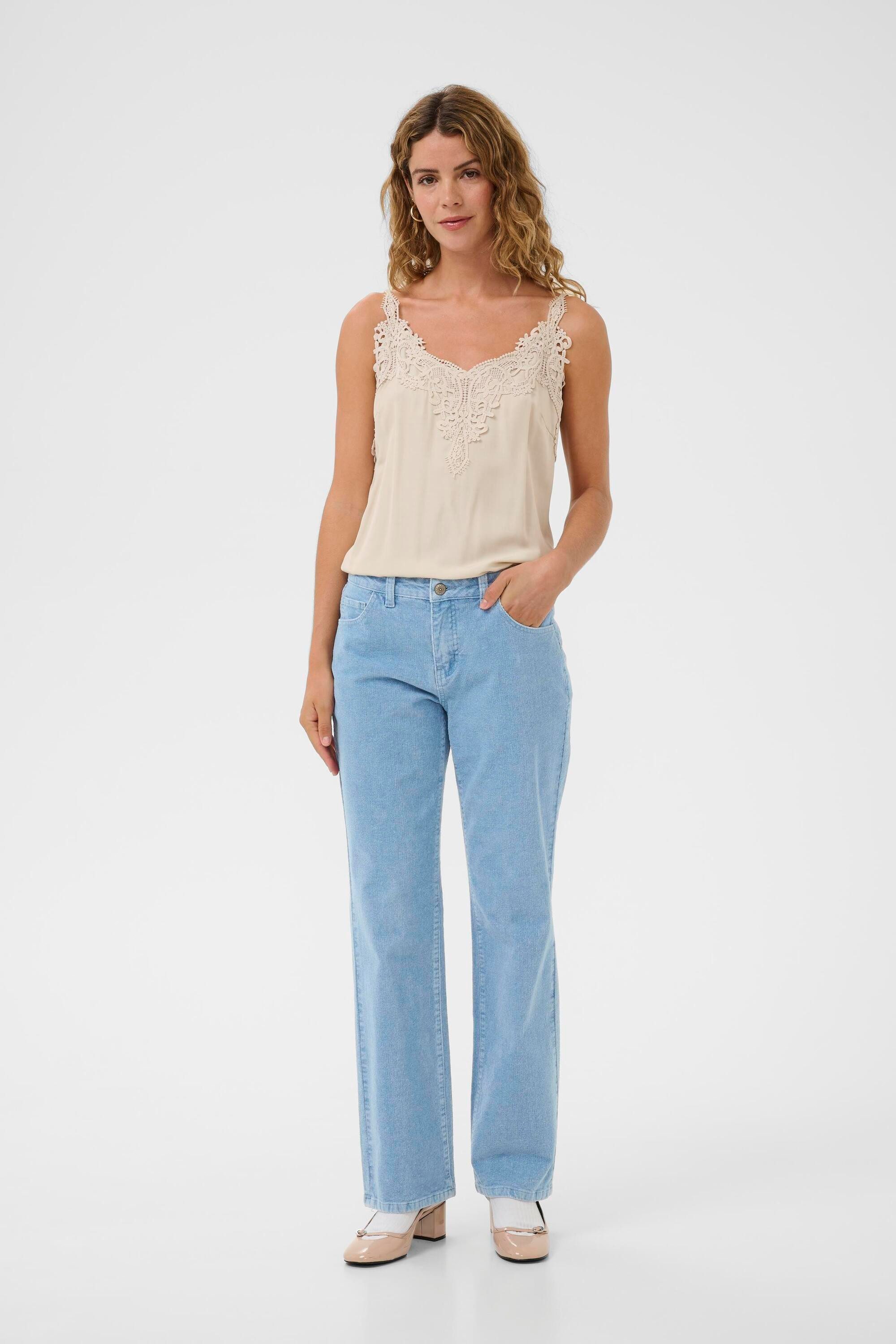 Cream Stoffhose Casual Hose CRRafael