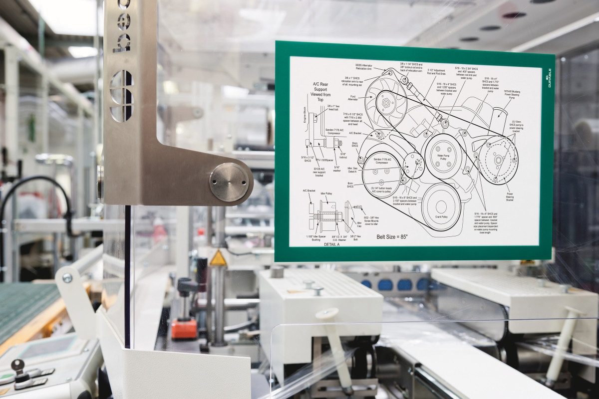 DURABLE Fächermappe Magnetrahmen Duraframe selbstklebend A4 grün VE=2 Stück