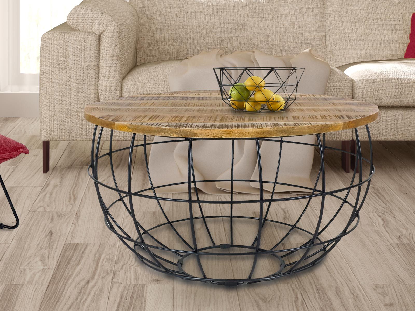Amagohome Couchtisch Couchtisch XXL rund ø günstig online kaufen