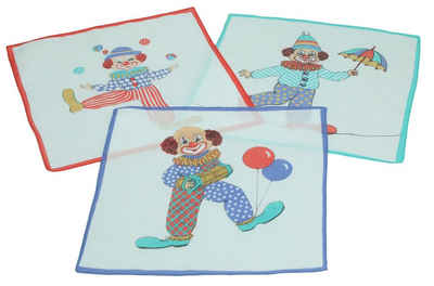 Betz Taschentuch 3 Stück Kindertaschentücher in der Geschenkbox Größe ca. 25x25 cm 100% Baumwolle Design 1 Farbe: rot