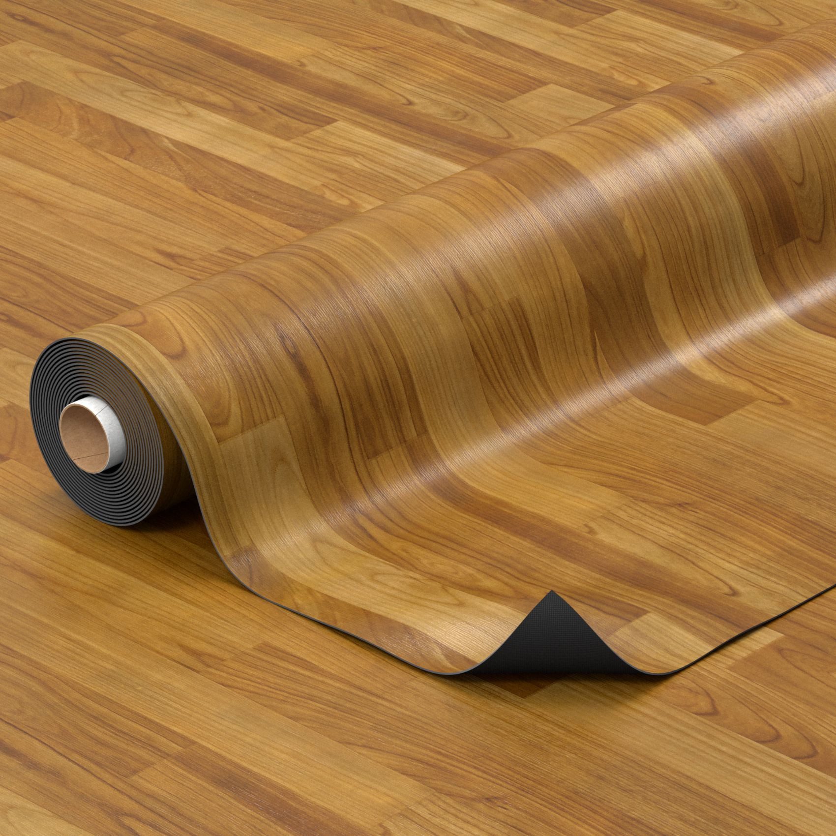 ANRO Vinylboden IMOS PVC-Boden Holzoptik 140 cm Breit 1 mm extra dünn, Feuchtigkeitsbarriere, feine Optik, langlebig, Einzelstück, eine Rolle Bodenbelag, Isolierend und wasserbeständig Größe: 100x140cm Birke Beige