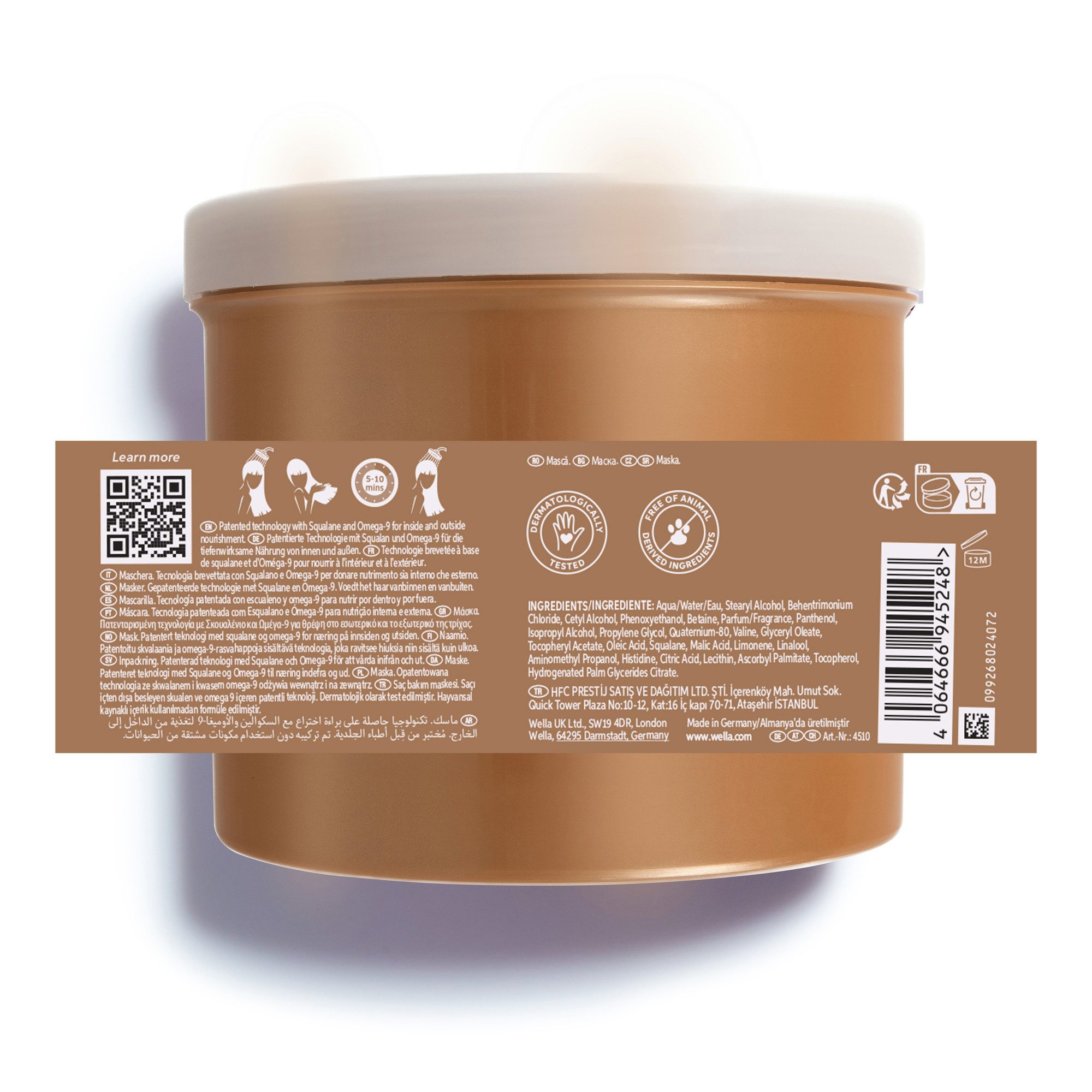 Wella Professionals Haarmaske ULTIMATE SMOOTH MASKE, ultimativer Glanz, sorgt für weiches Haar, pflegend