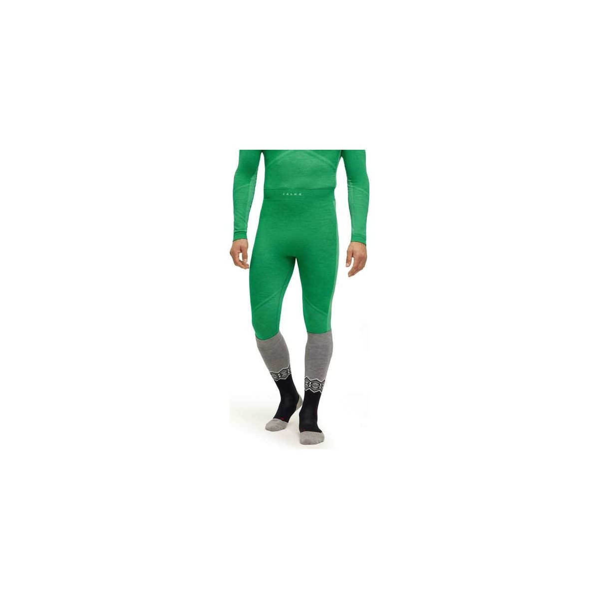 FALKE Funktionsunterhemd Herren Tights Wool-tech Wärmende Merinotights mit geruchshemmenden Eigenschaften und