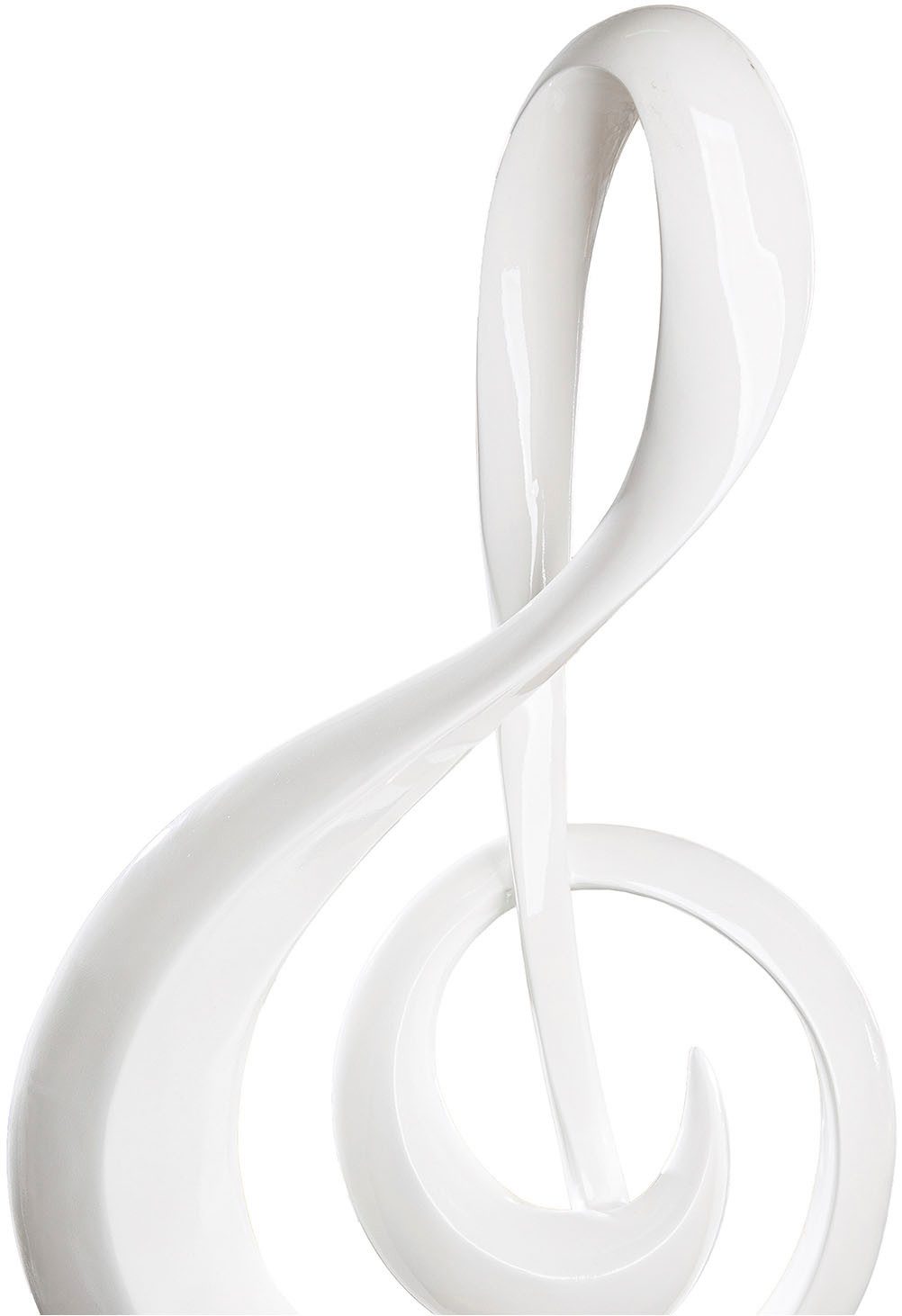 Casablanca by Gilde Dekoobjekt Skulptur Notenschlüssel weiß H. 83 cm (1 St)