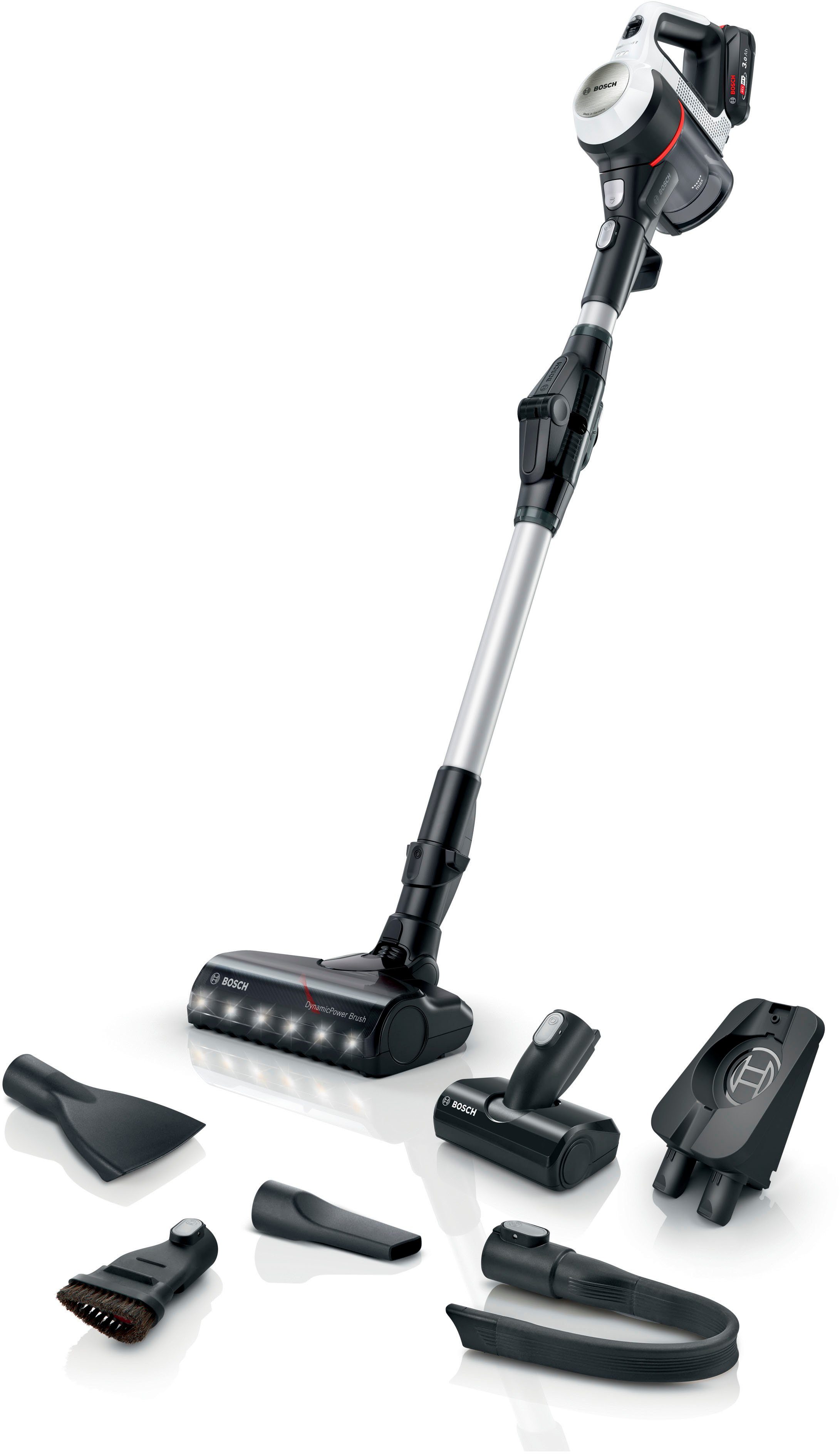 BOSCH Akku-Stielstaubsauger Unlimited Serie 7 BKS711PET/BKS711MTB, beutellos, 40 Min. Laufzeit, knickbares Rohr, inkl. umfangreichen Zubehör