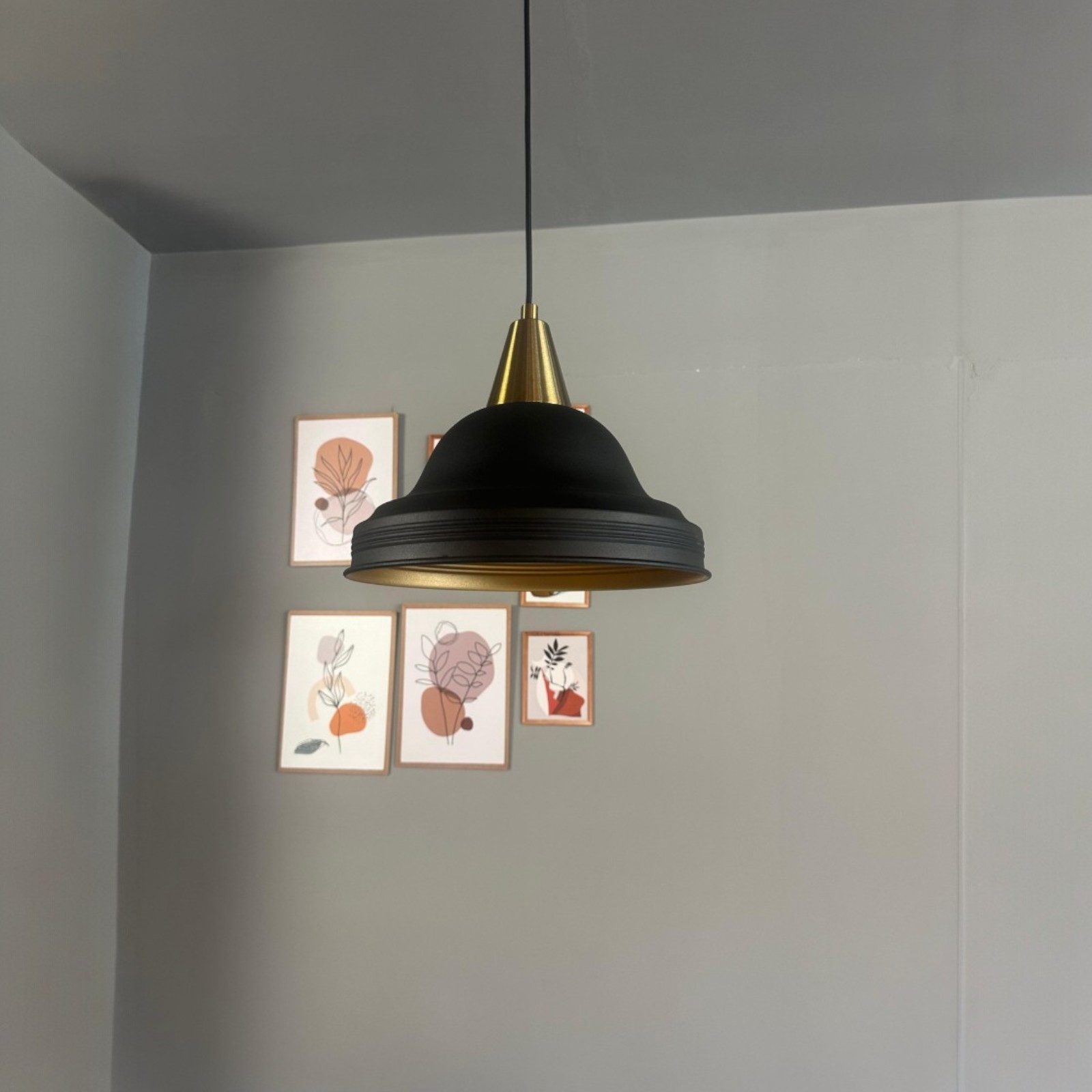 Bamyum Pendelleuchte Asletl Hängelampe Industrial aus Metall Ø40 cm, Pendelleuchte Esstisch, Schlot, ohne Leuchtmittel