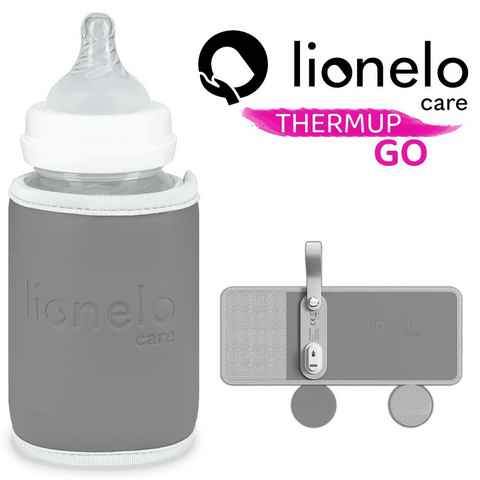 Overmax Babyflaschenwärmer THERMUP GO GREY SILVER, Hält Getränke bis zu 24 Stunden lang warm, Aufladen über USB-Kabel