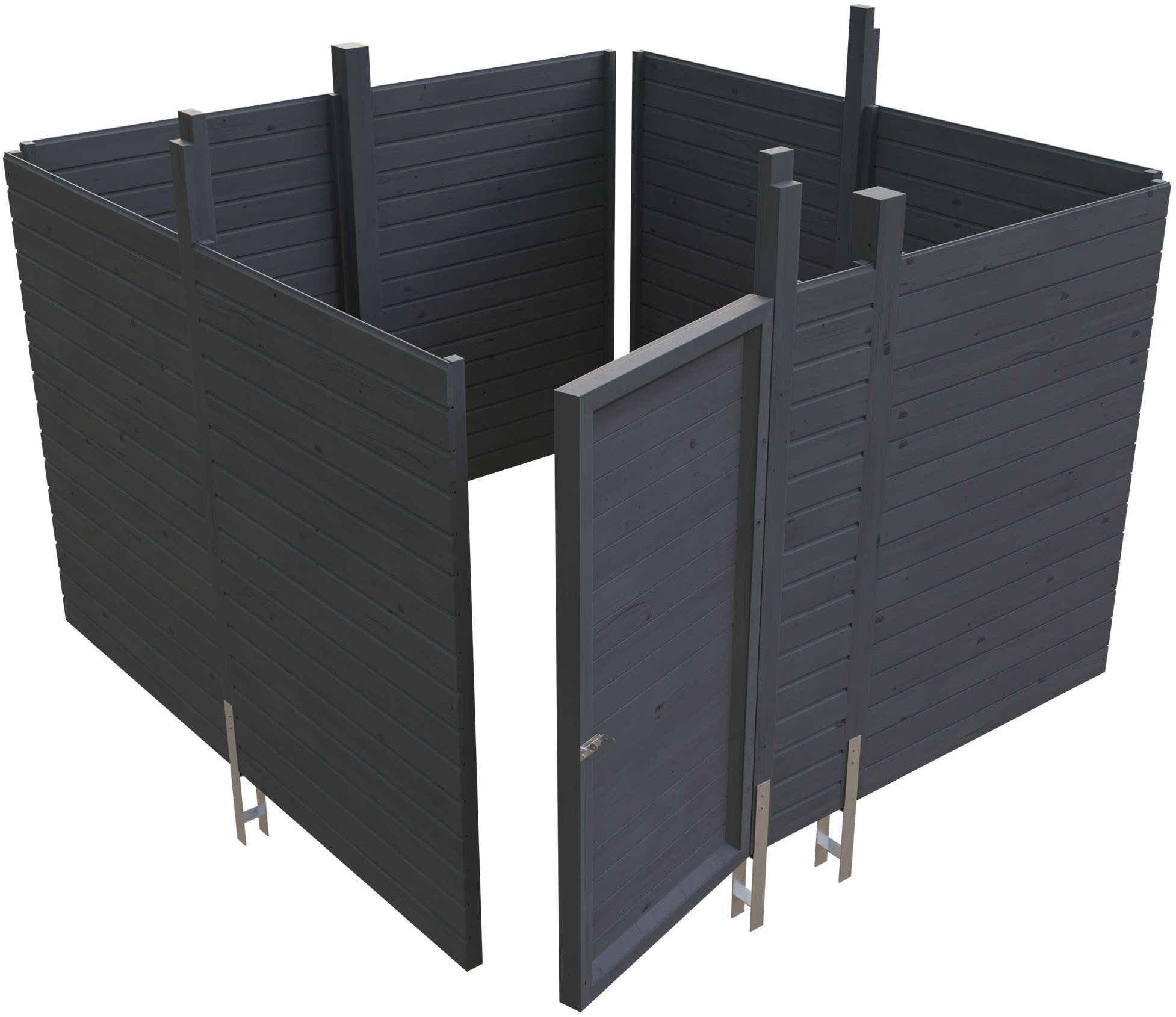 Skanholz Carport-Geräteraum Abstellraum C2, BxT: 314x317 cm, aus Profilschalung