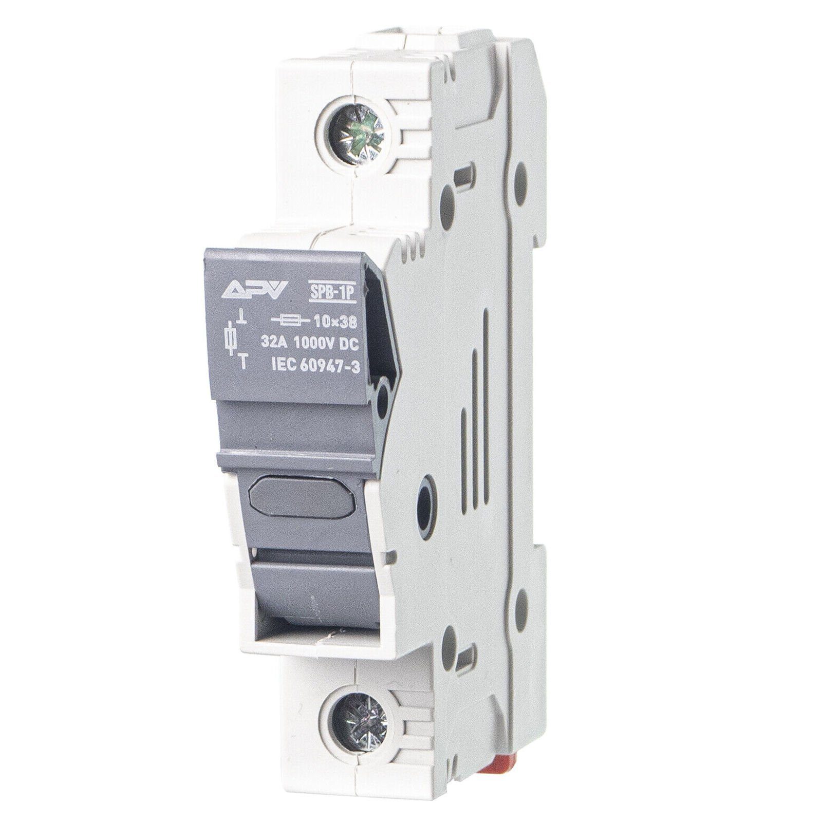 APV Zylindersicherungshalter, 32 A, PV Sicherungshalter 1-polig 1000V DC für 10x38mm Sicherung Sicherungshalter - 1-polig | Sicherungshalter