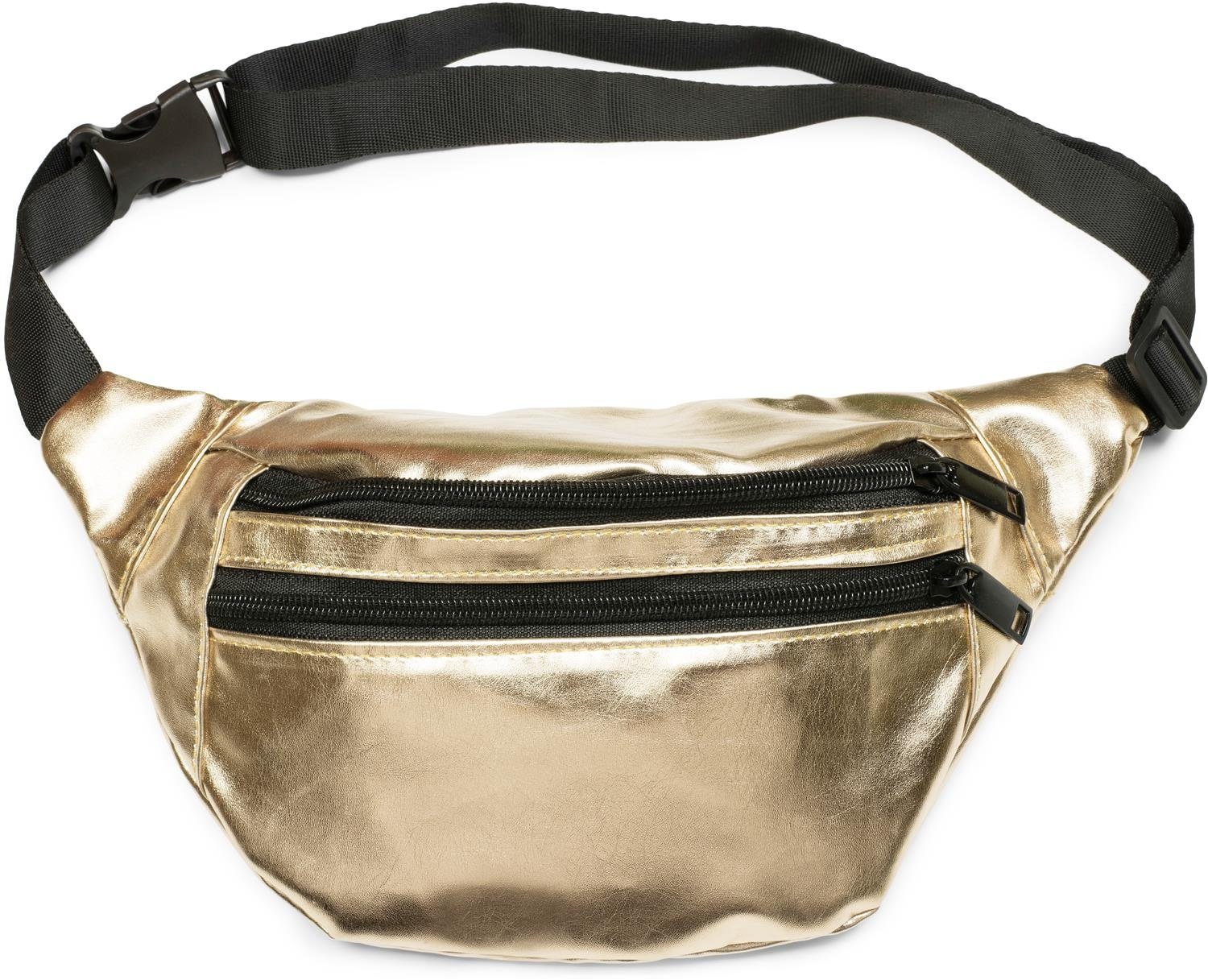 styleBREAKER Gürteltasche Metallic Bauchtasche Glitzer (1-tlg)