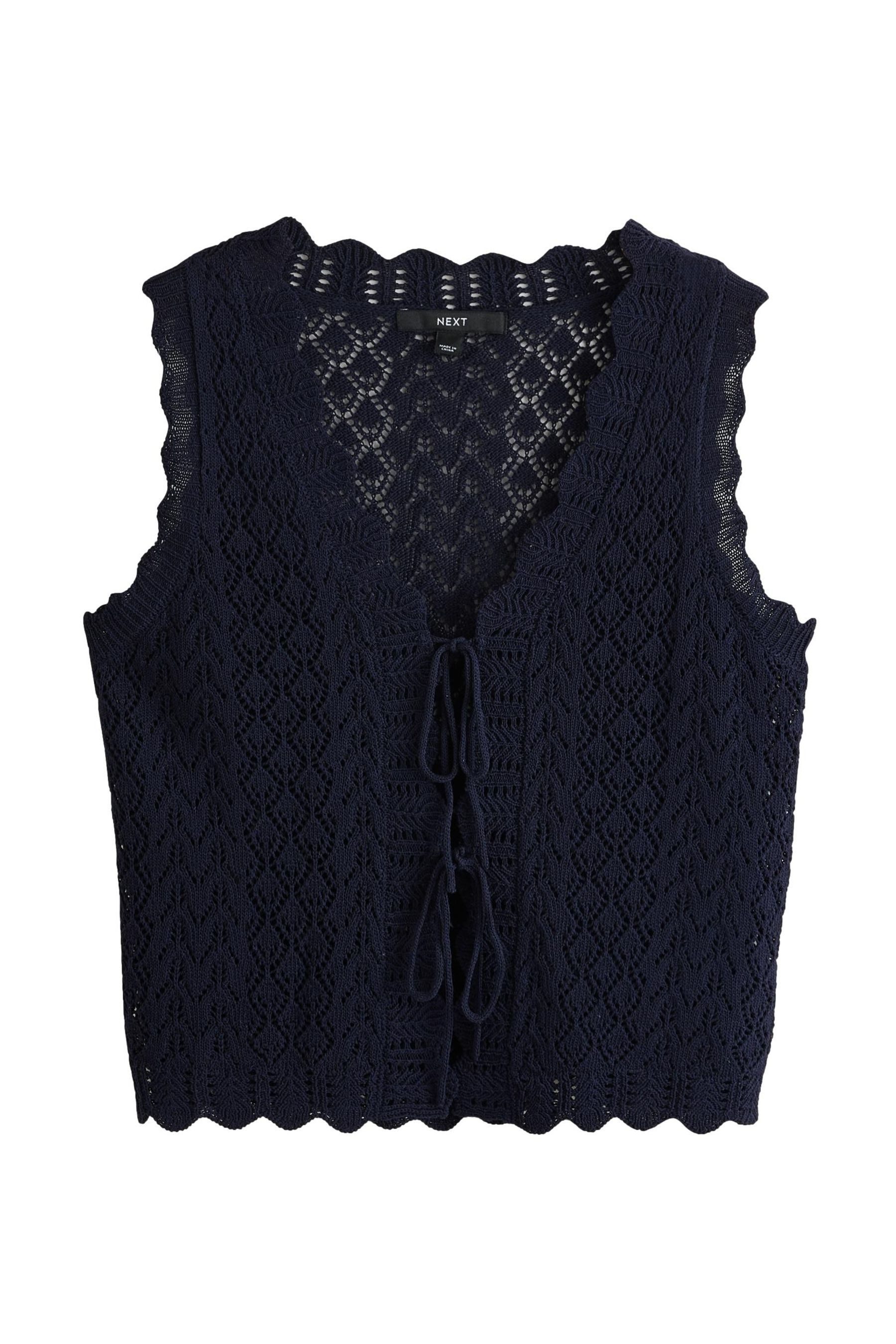 Next Anzugweste Trägertop mit Bindedetail mit Spitze und Leinen (1-tlg) günstig online kaufen