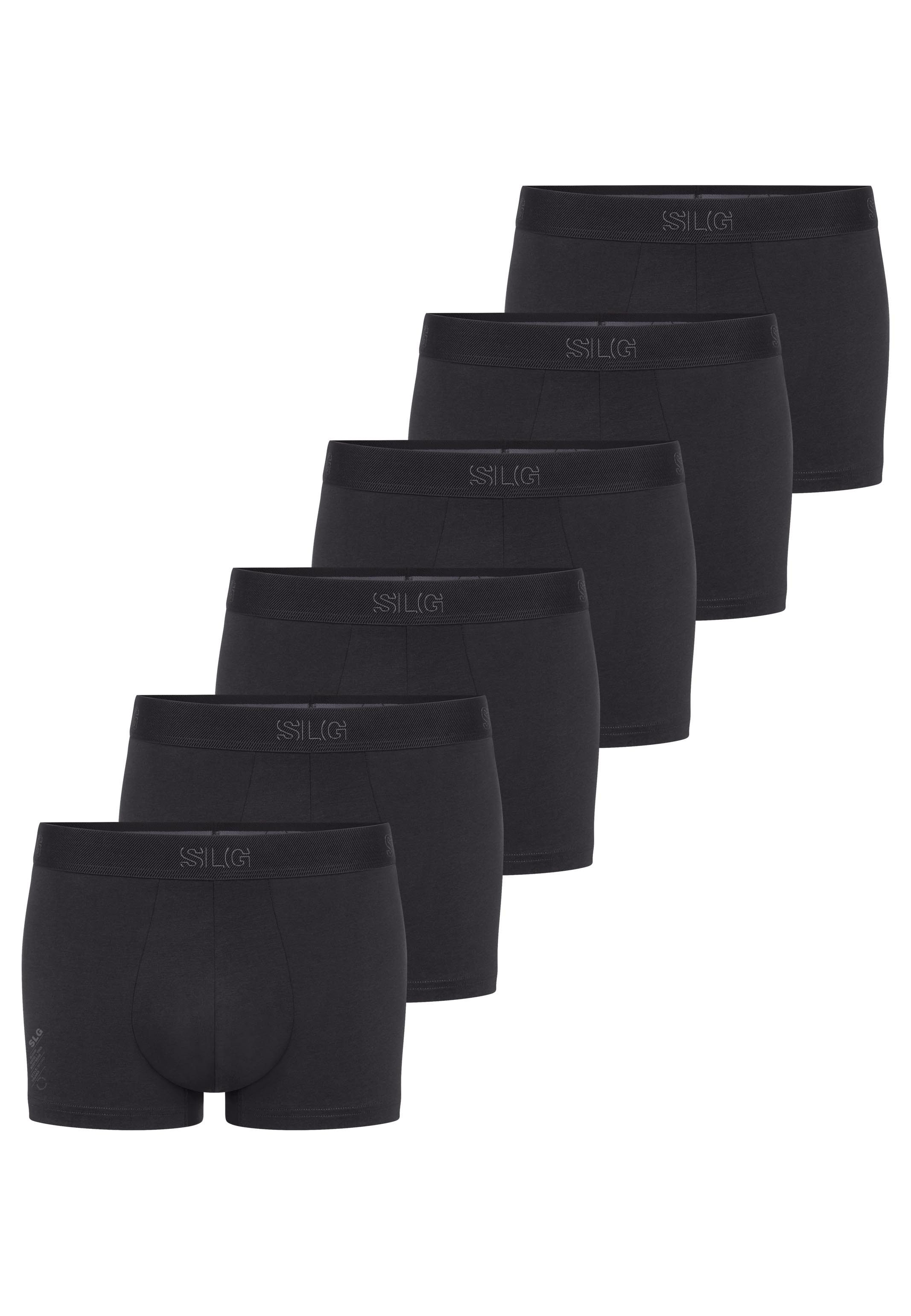 sloggi Retro Boxer 6er Pack SLG Base (Spar-Set, 6-St) Retro Short / Pant - Baumwolle - ohne Eingriff - Atmungsaktiv