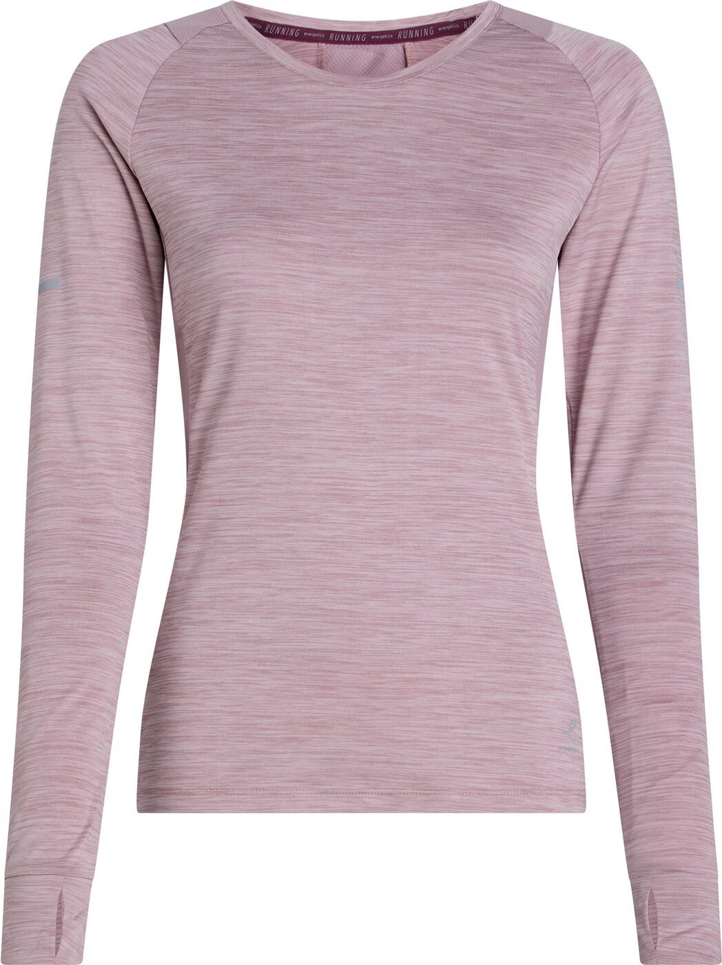 Langarmshirt Da.-Langarmshirt Evii L/S W MELANGE/LILAC DARK/R