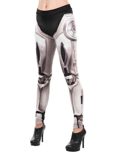 Elope Kostüm Android Leggings, Bionisches Beinkleid für Möchtegern-Roboter