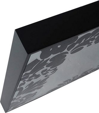 Oslo MasterLine Dekospiegel Spiegel 40 x 40 cm mit schwarzem oder silbernem Deko-Druck mit Holz, Mirror Spiegel gerahmt, FSC-zertifiziert