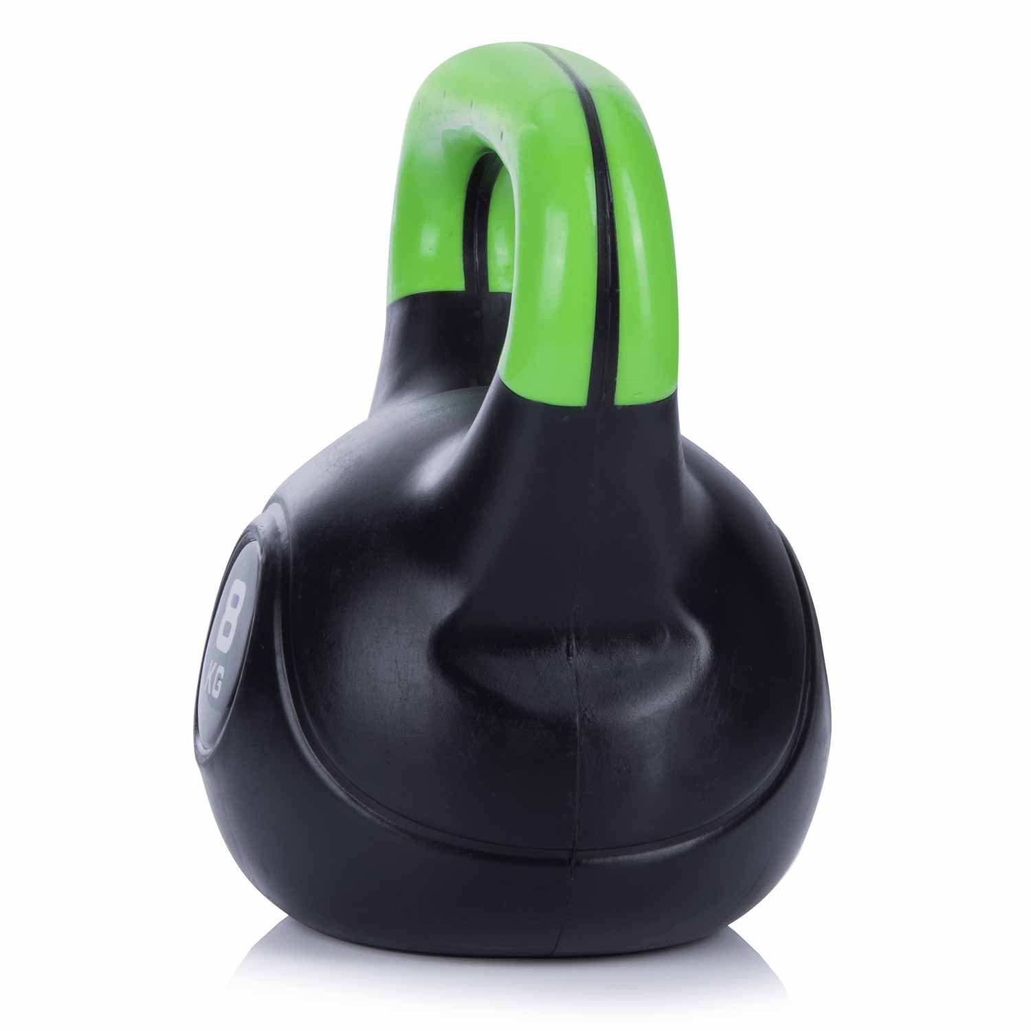 Body & Mind Kettlebell Body & Mind Kettlebell 2–20 kg – Profi Kettlebell mit Kunststoffmantel, (Profi Schwunghantel), Kraftraining Workout Gewicht (8 kg)