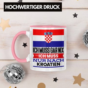 Trendation Tasse Kroatien Tasse Geschenk für Kroaten Geburtstag Urlaub Geschenkidee Ich