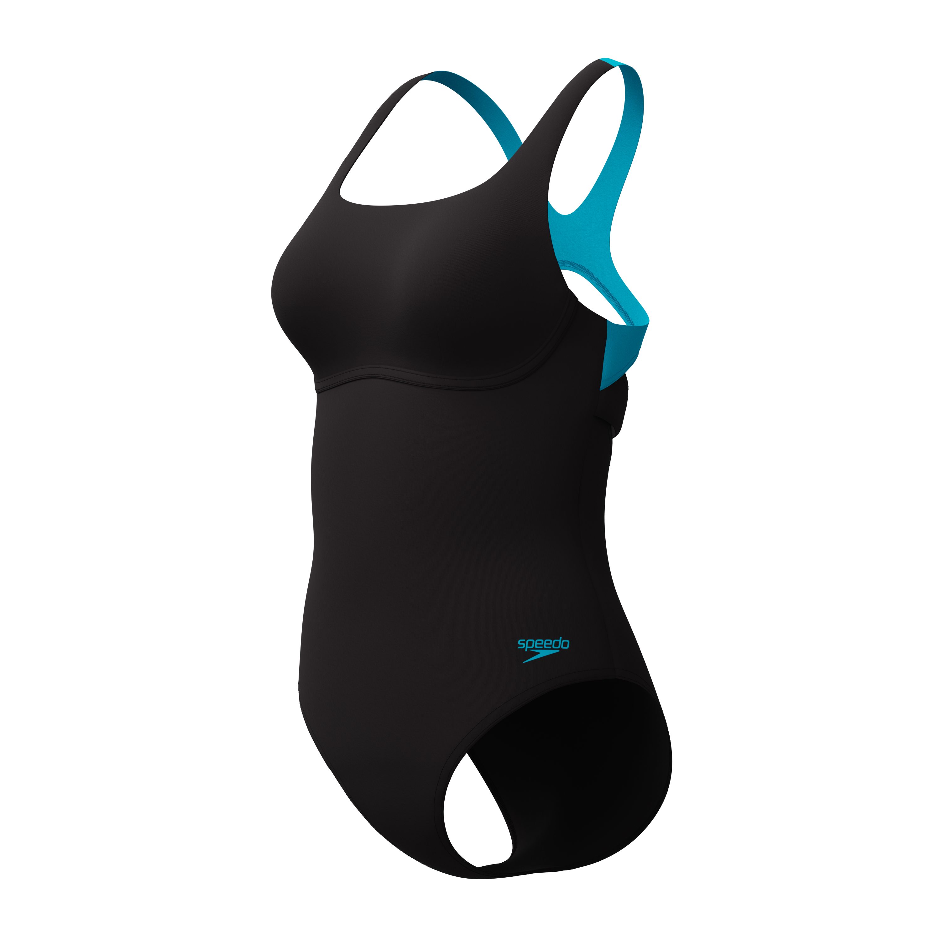 Speedo Badeanzug Solid Flex Band sportlicher Stil, mit Endurance Pro Material, mit Vier-Wege-Stretch