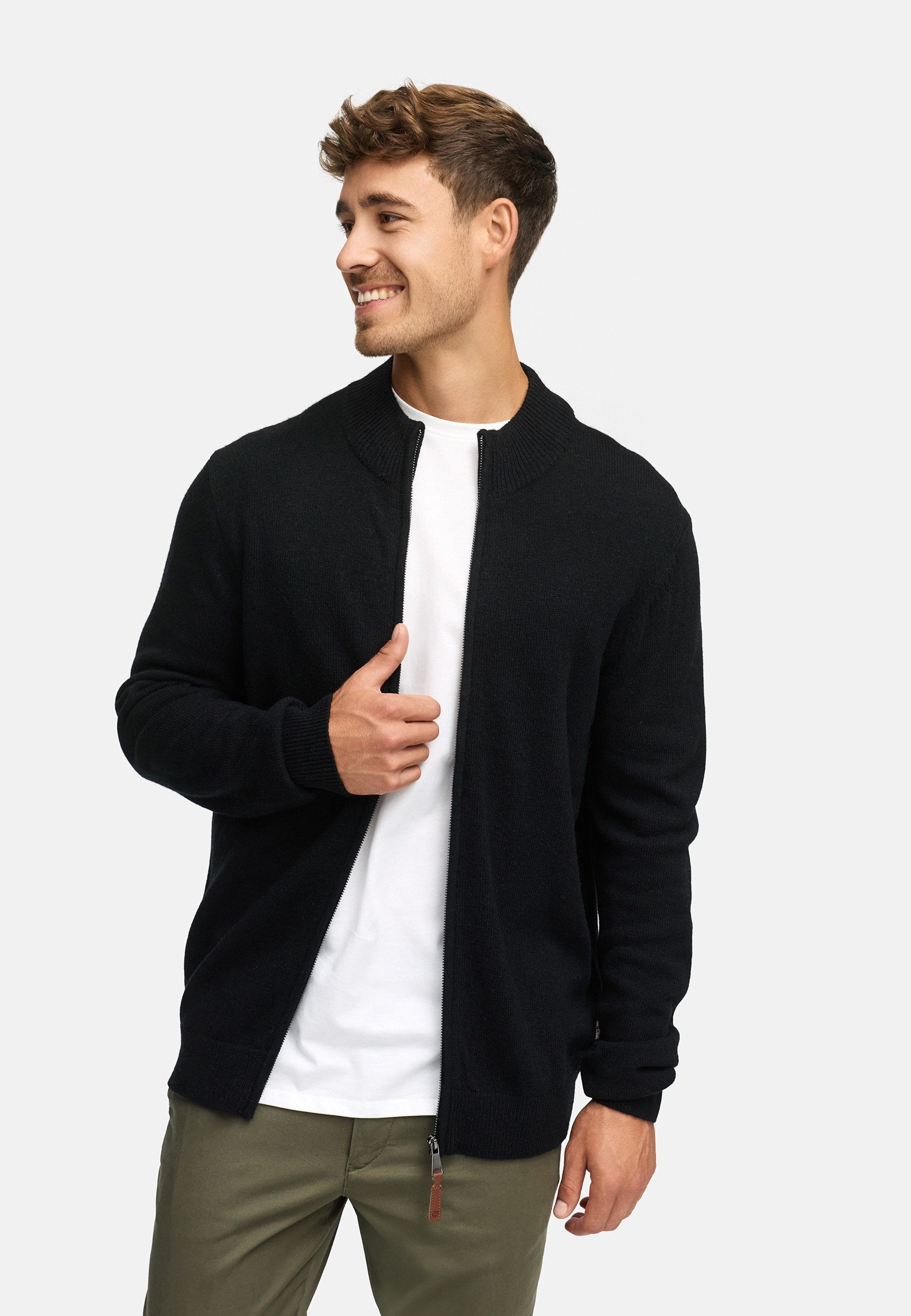 Indicode Strickjacke Herren INMargous Cardigan Herrenstrickjacke Moderne St günstig online kaufen