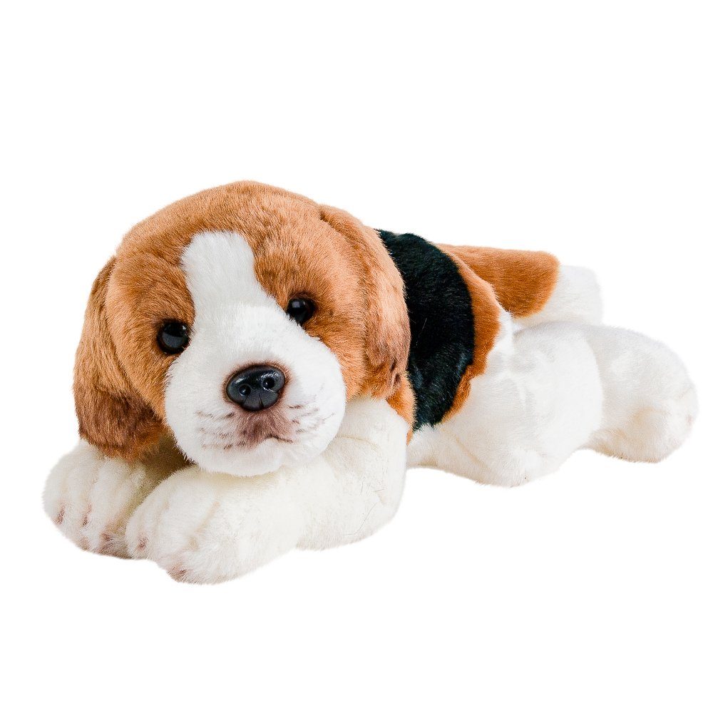 Teddys Rothenburg Kuscheltier Hund Beagle 30 cm Plüschhund weiß