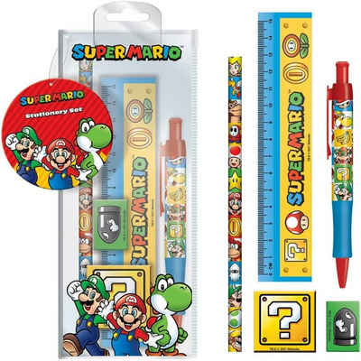 PYRAMID Malstift Super Mario Schreibwarenset Klein Luigi - Mario - Yoshi