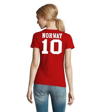 Blondie & Brownie T-Shirt Damen Norwegen Sport Trikot Fußball Meister WM EM